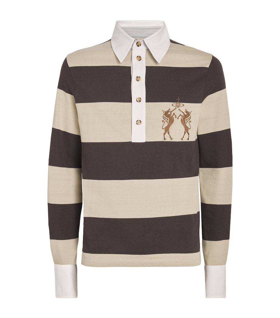 Vivienne Westwood Mens Organic Cotton Stripe Rugby Shirt Image 1