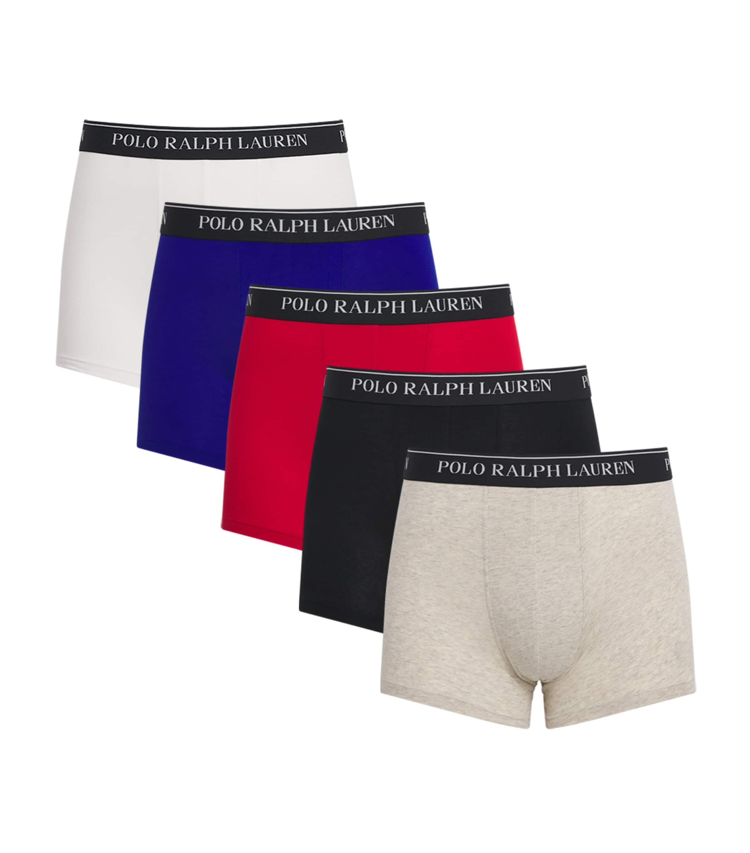 Polo Ralph Lauren Stretch-Cotton Boxer Briefs (Pack of 5) | Men Clothing | Socks & Underwear | Boxers & Briefs | Designers | Polo Ralph Lauren | Ralph Lauren
