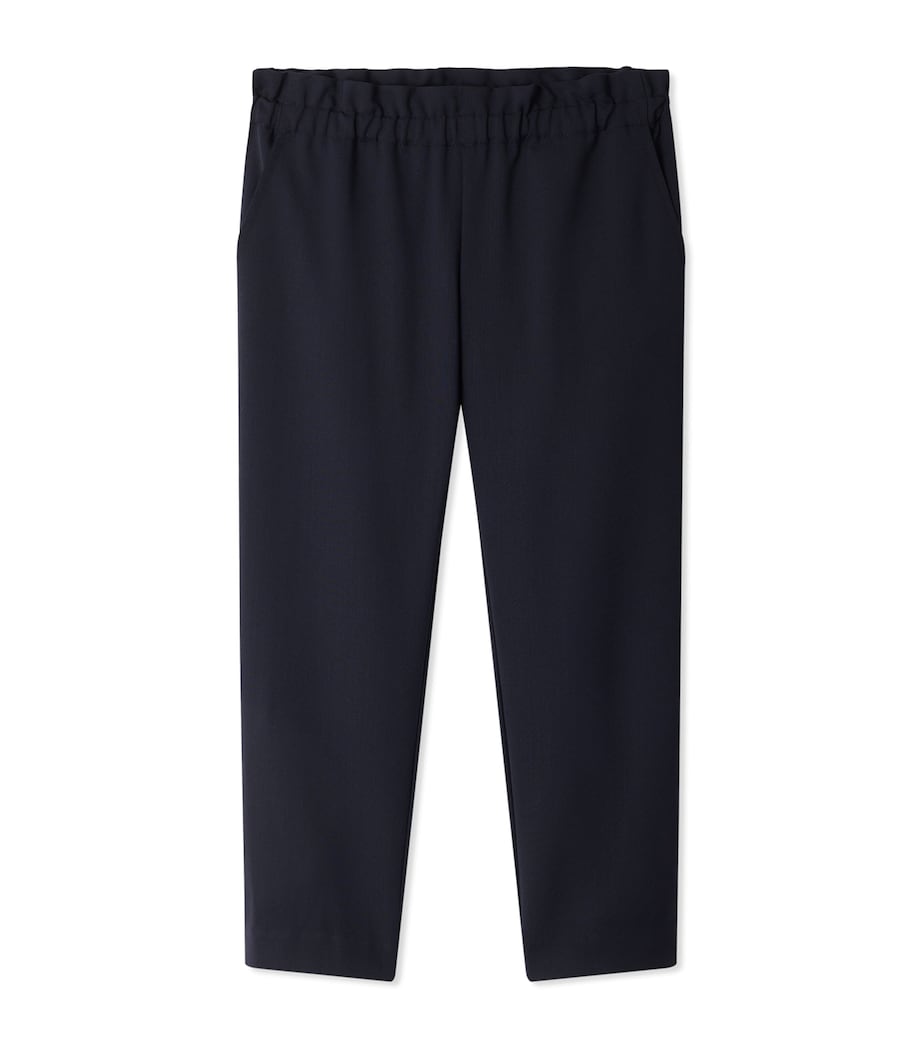Bonpoint Wool-Blend Straight-Leg Trousers (4-8 Years) Marine Image 1