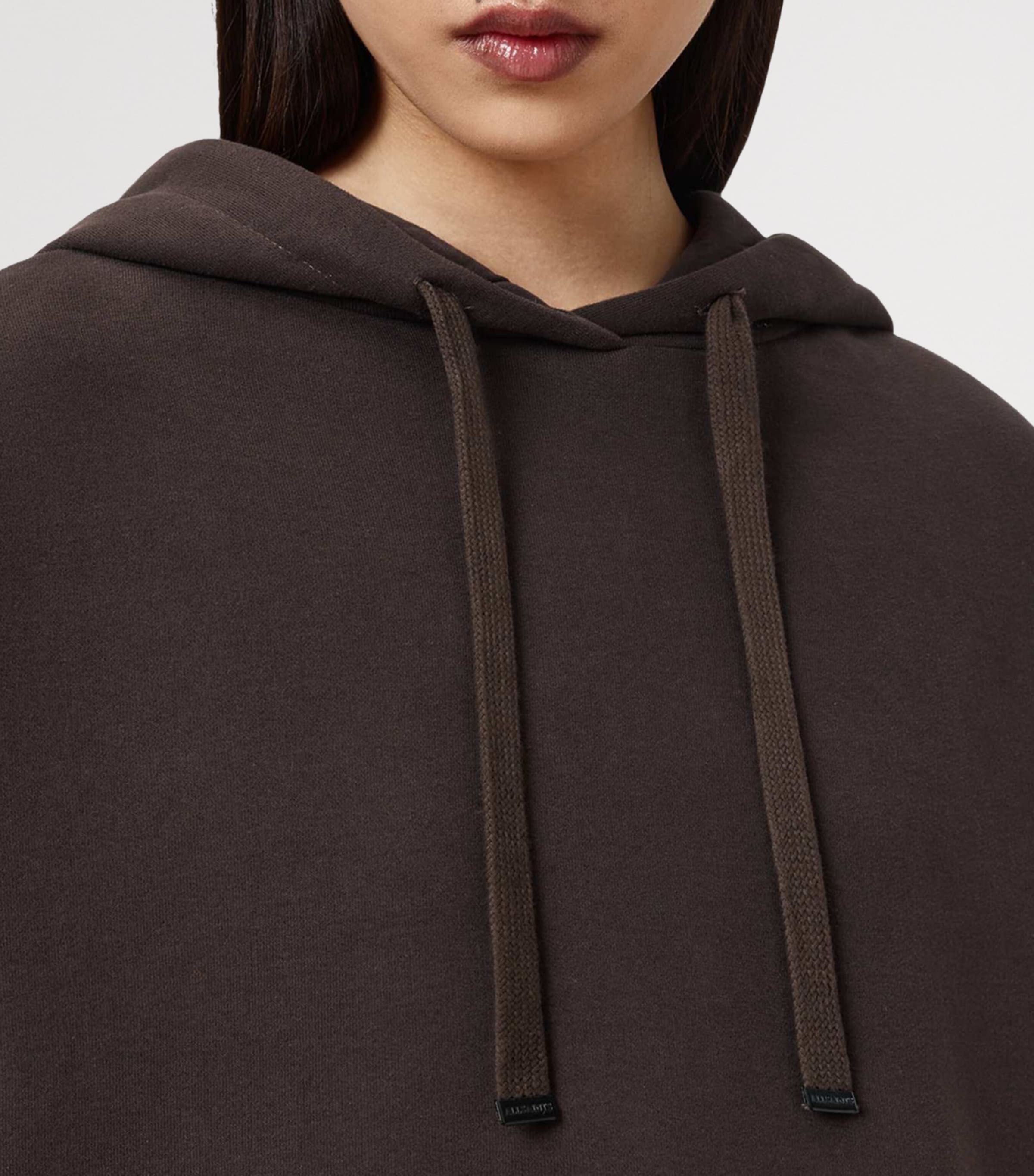 Organic Cotton-Blend Nia Hoodie BOTTLE BROWN Image 7