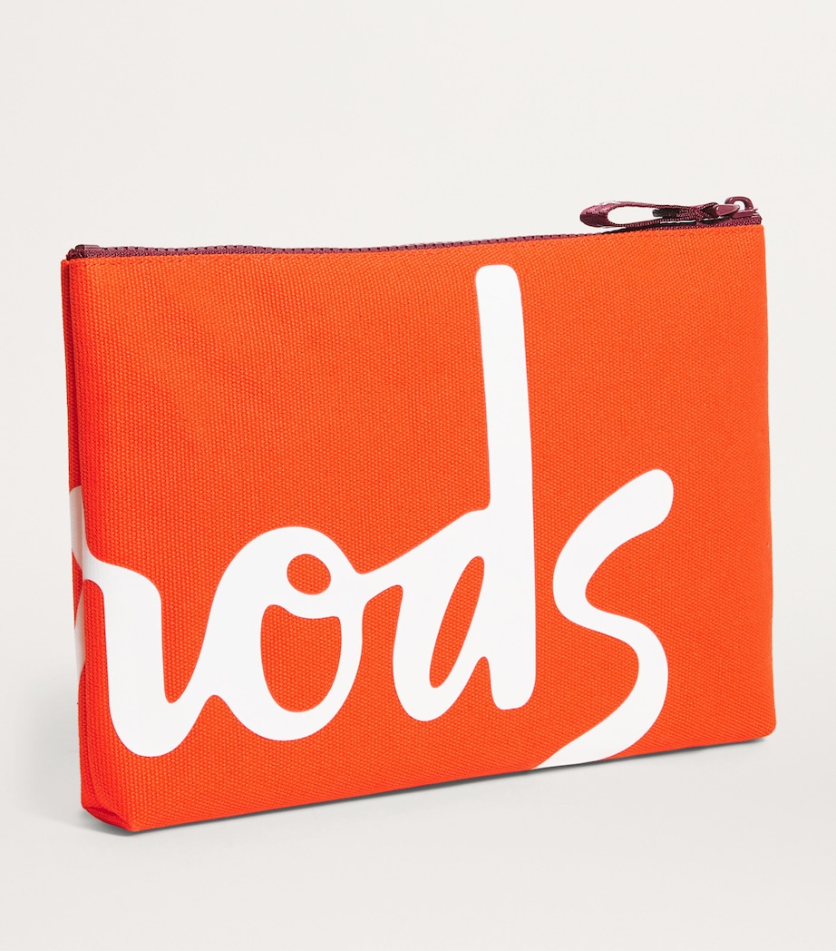 Medium Cotton Logo Pouch ORANGE Image 2