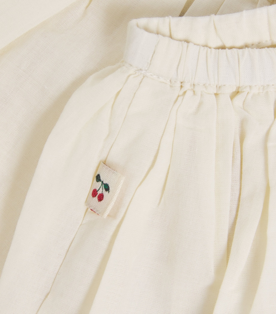 KONGES SLOJD Cotton Embroidered Posey Skirt (9 Months-10 Years) Antique Image 4