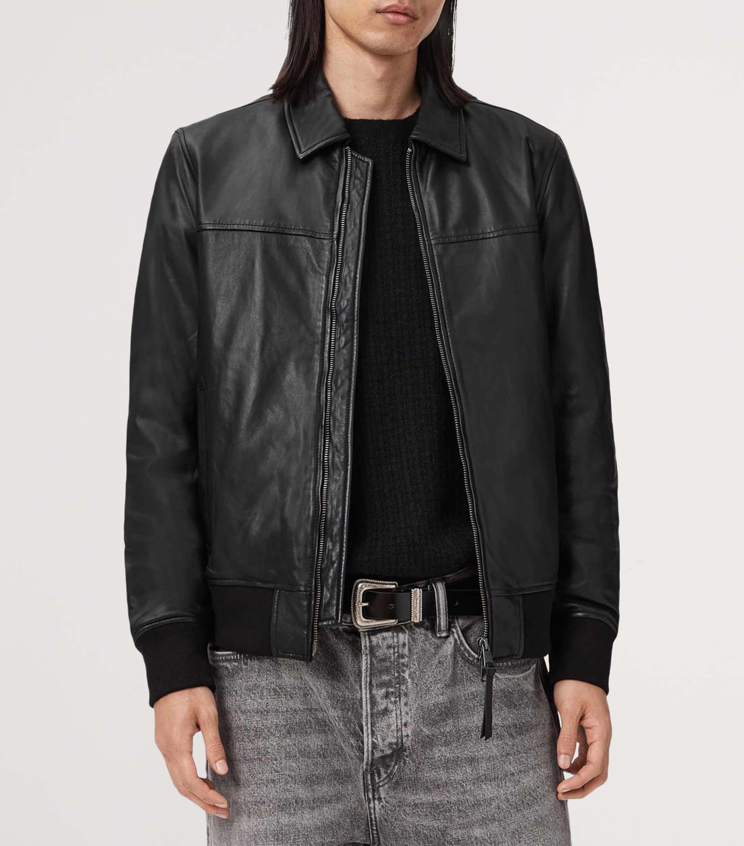 Rashford Leather Jacket BLACK Image 4