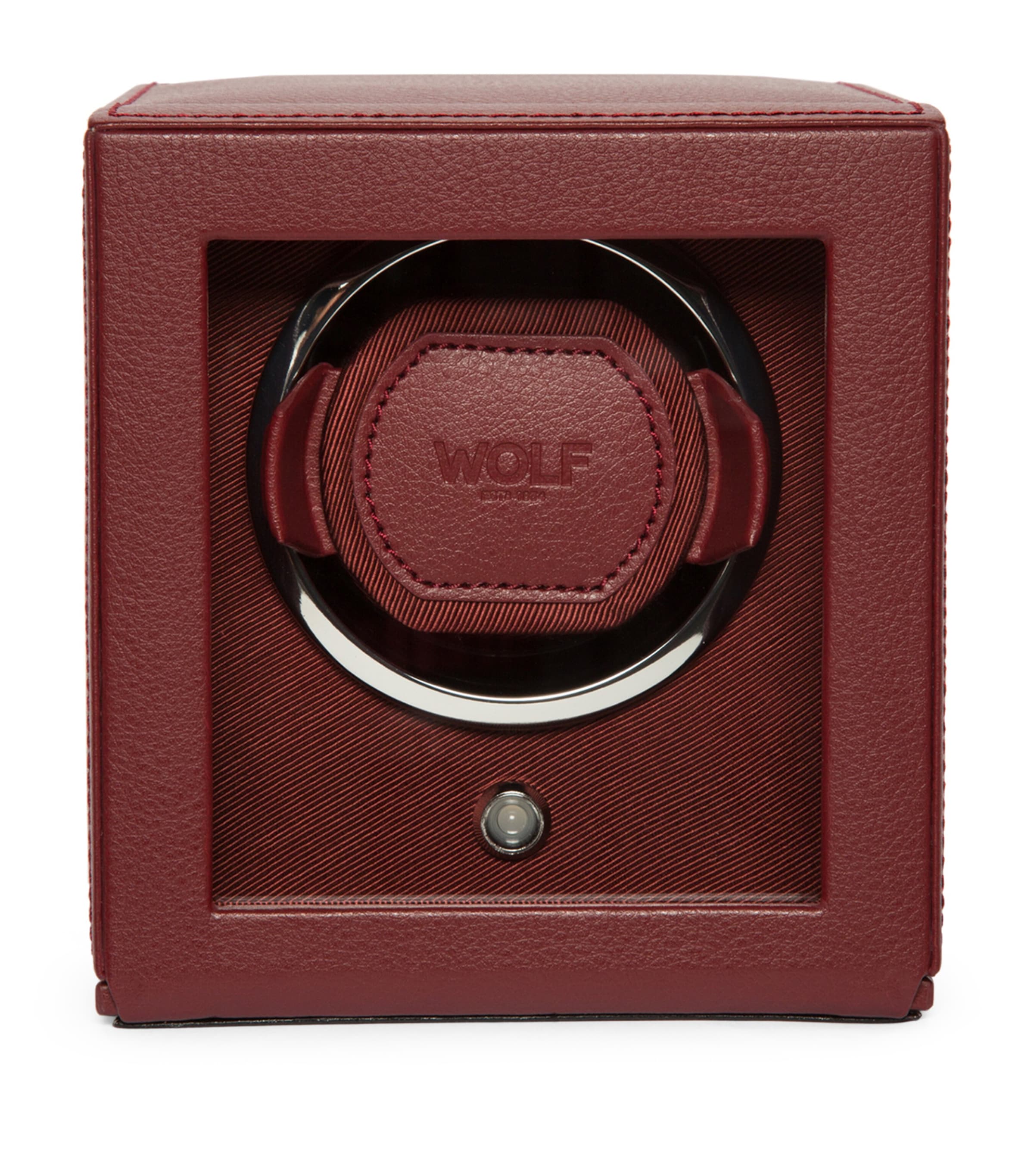 Wolf Cub Watch Winder With Cover In Red