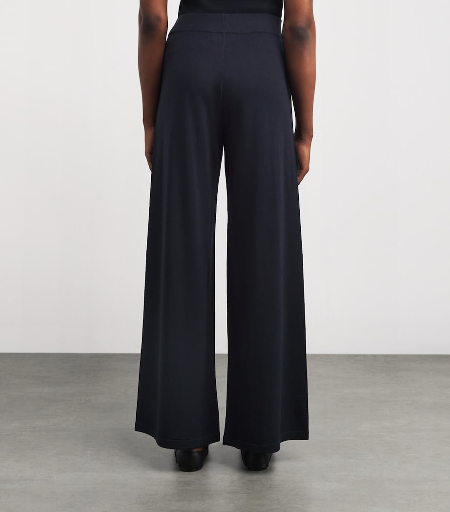 Merino Wool Wide-Leg Trousers 6437 NIGHT SKY Image 4