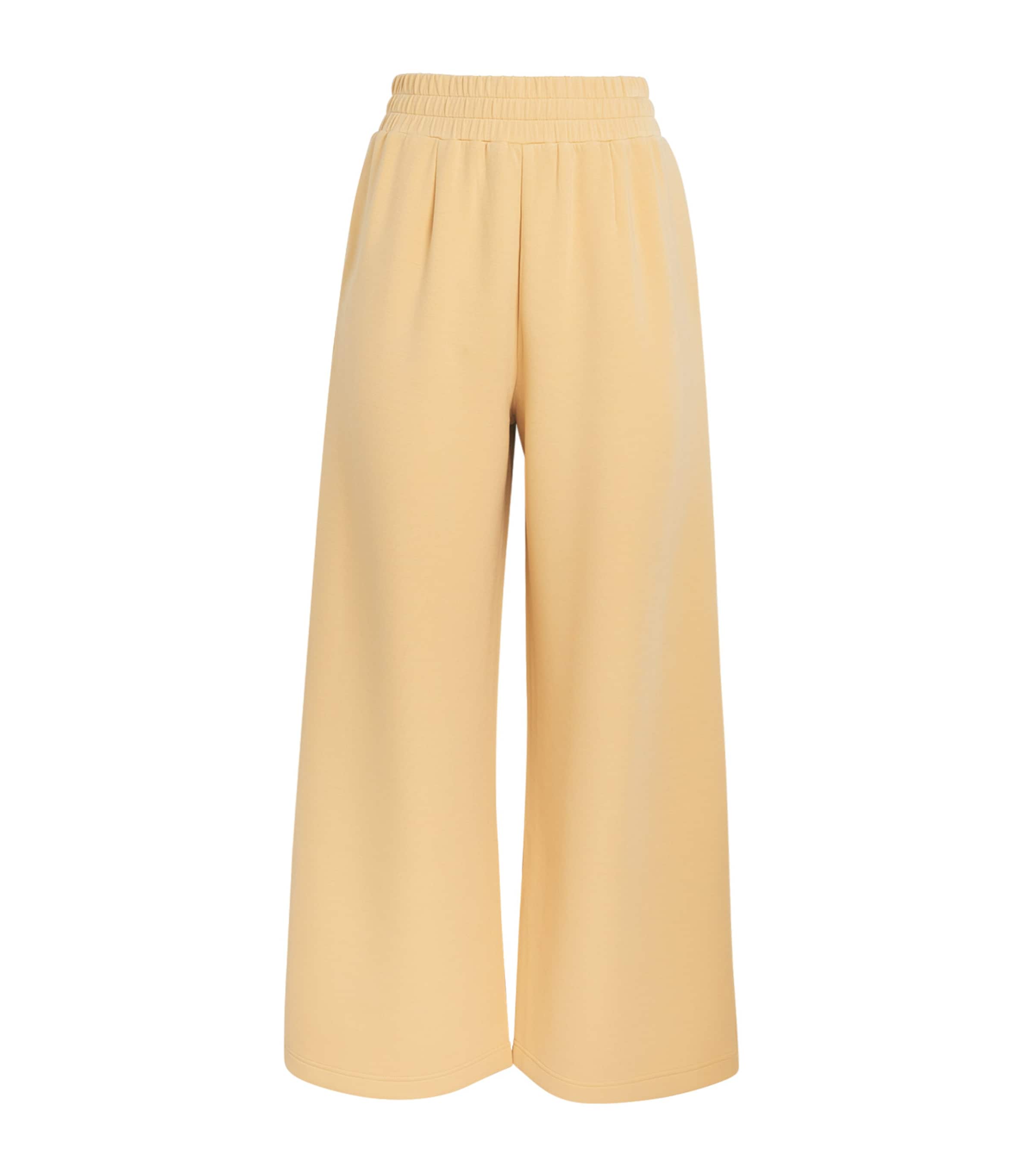 Varley Womens DoubleSoft Wide-Leg Sweatpants Sahara Sun Image 1