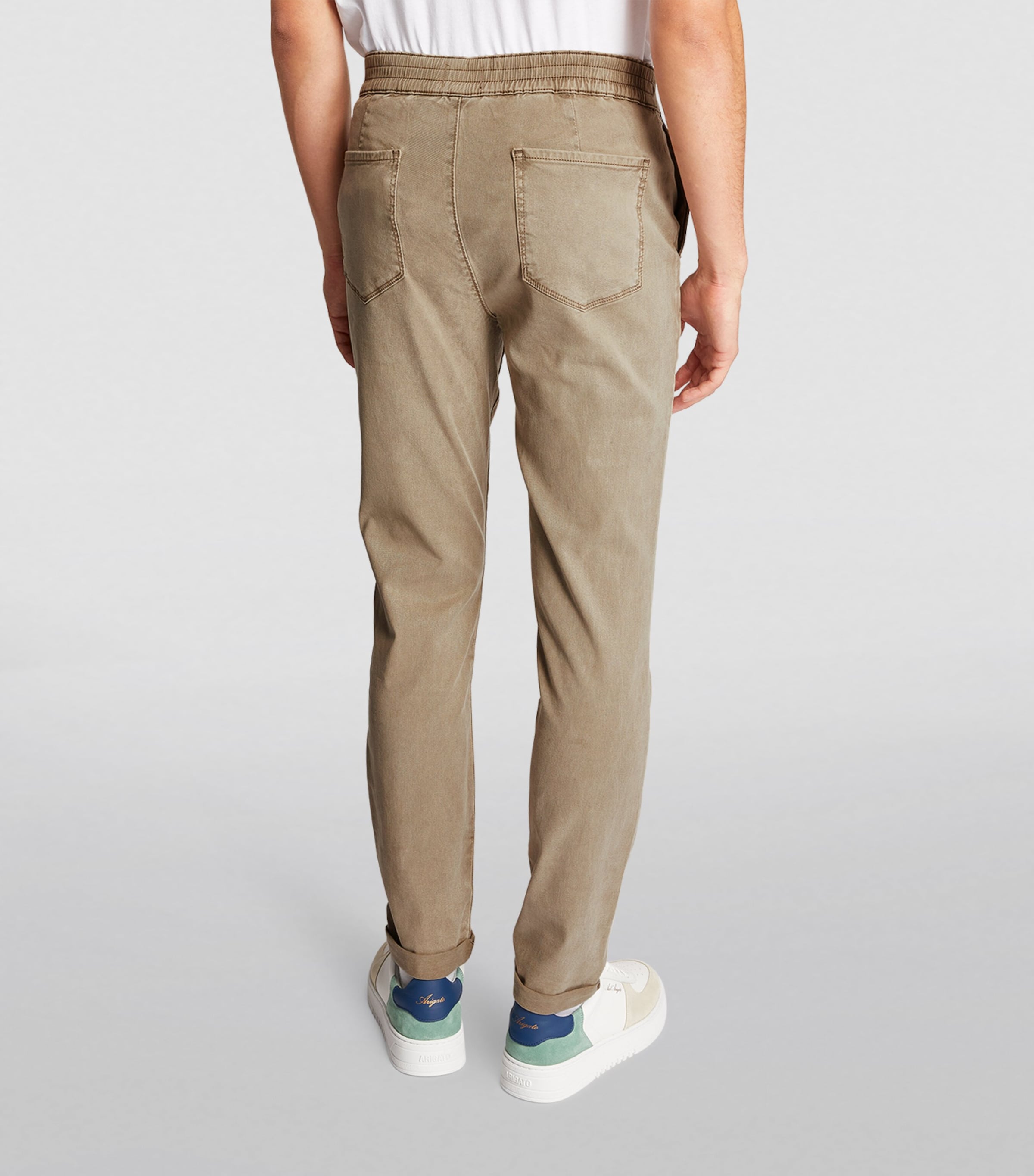 PAIGE Mens Drawstring Fraser Chinos Coastal Beige Image 3