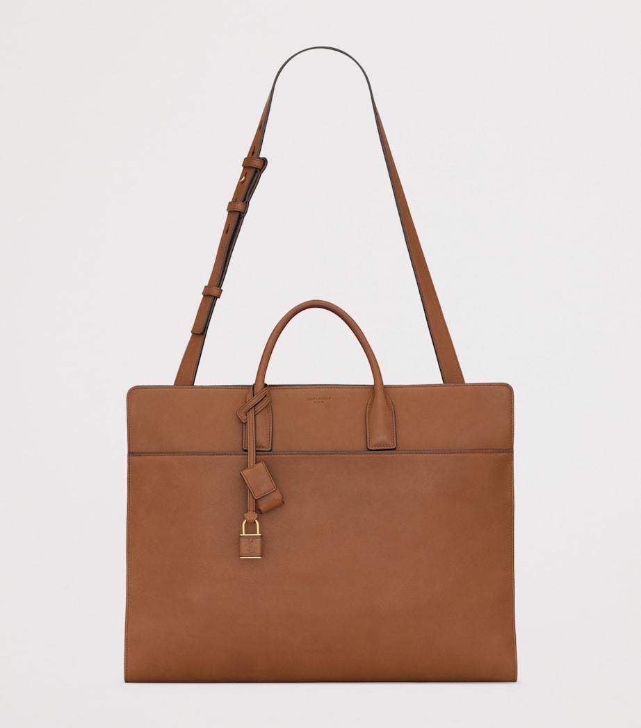 Saint Laurent Womens Leather Sac Du Jour Briefcase Image 2
