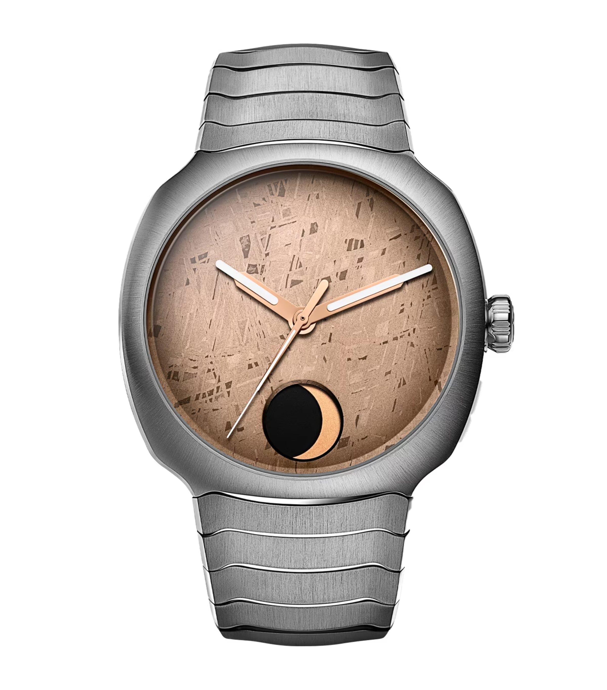 H. Moser & Cie Streamliner Perpetual Moon Concept Meteorite Watch 40mm Golden Meteorite Image 1