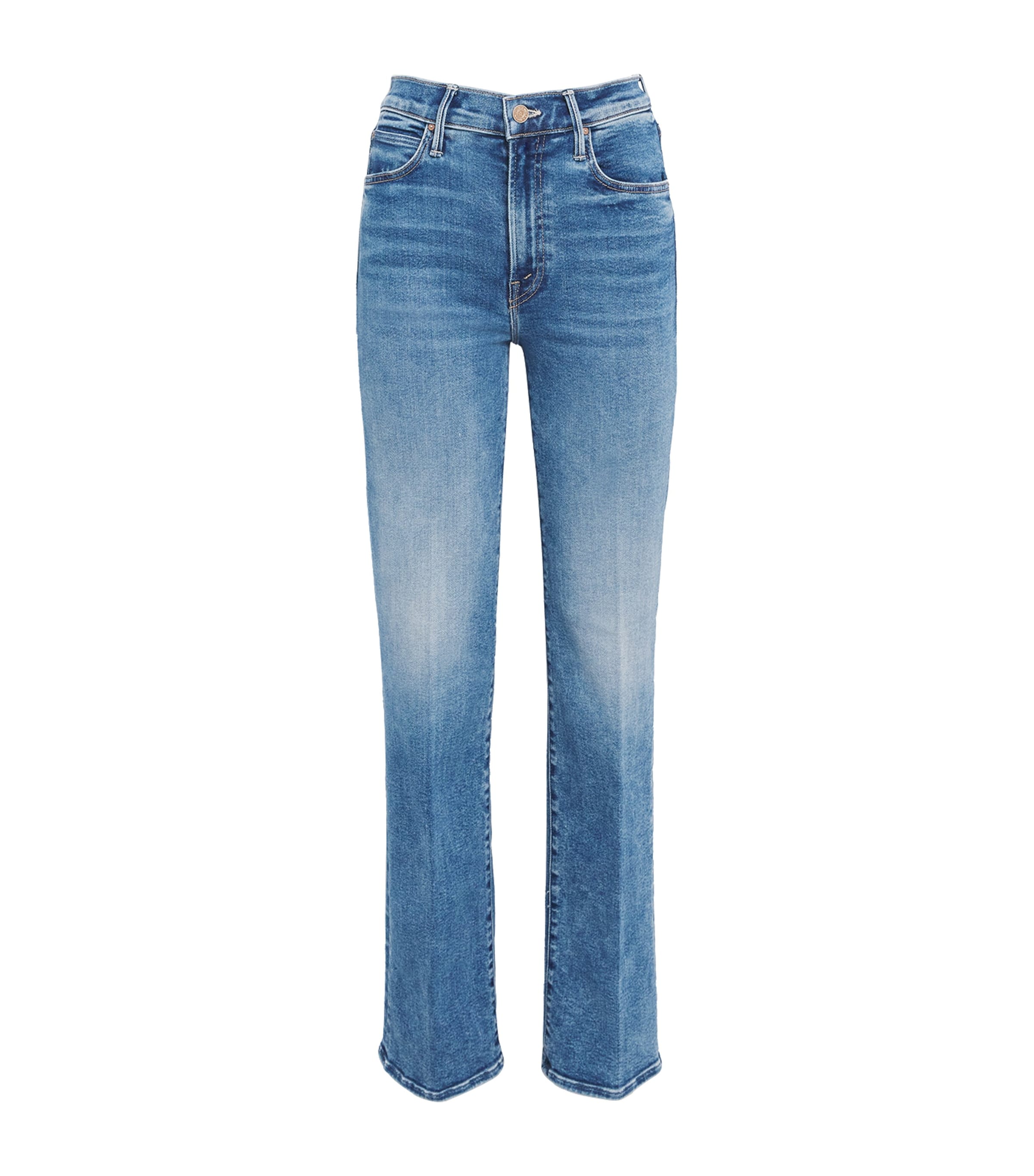 Mother The Kick It Straight Jeans In Blue
