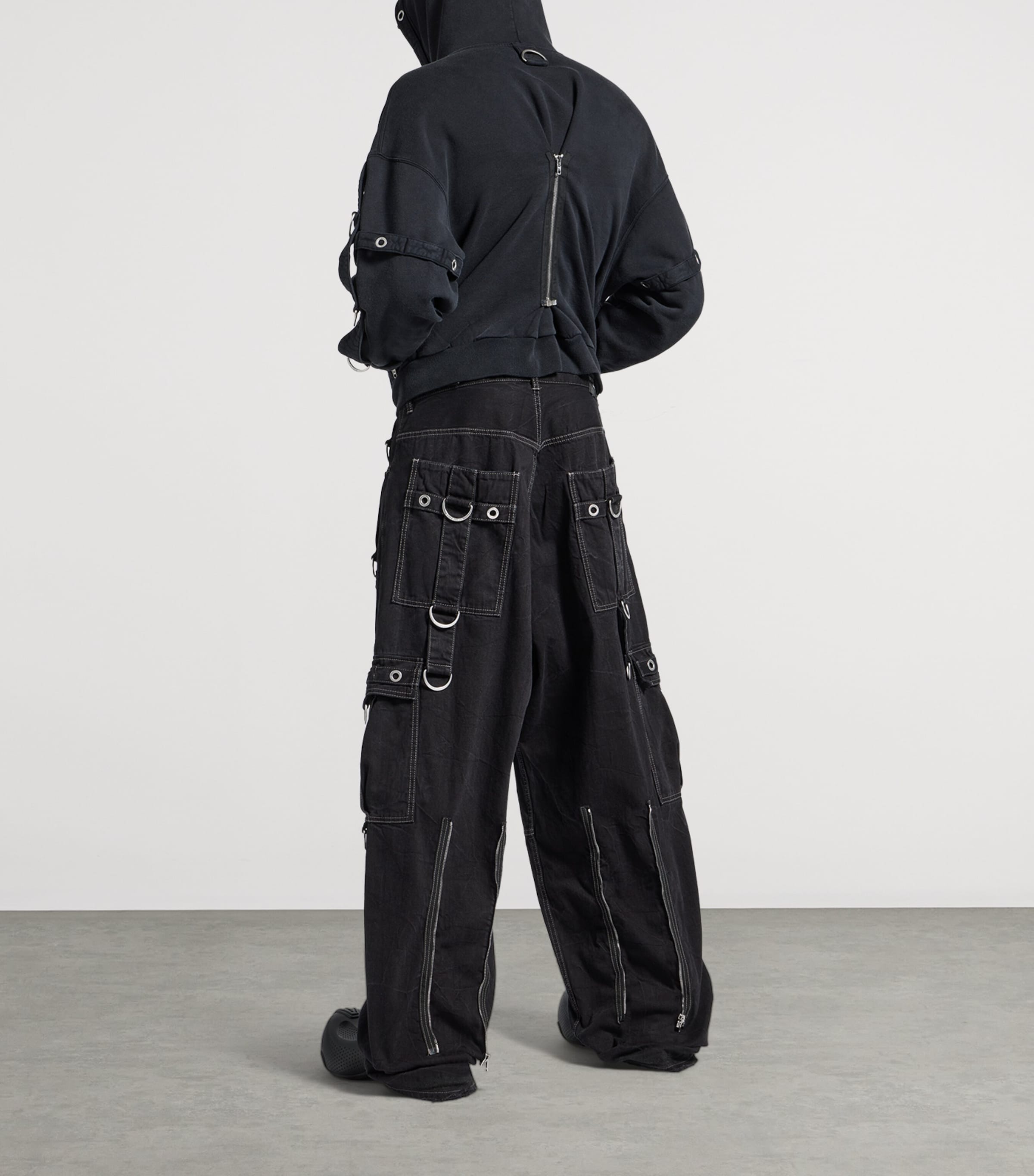 Denim D-Ring Cargo Trousers 1071 Image 3