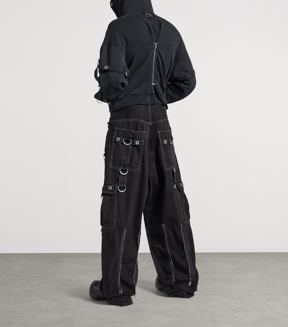 Denim D-Ring Cargo Trousers 1071 Image 3