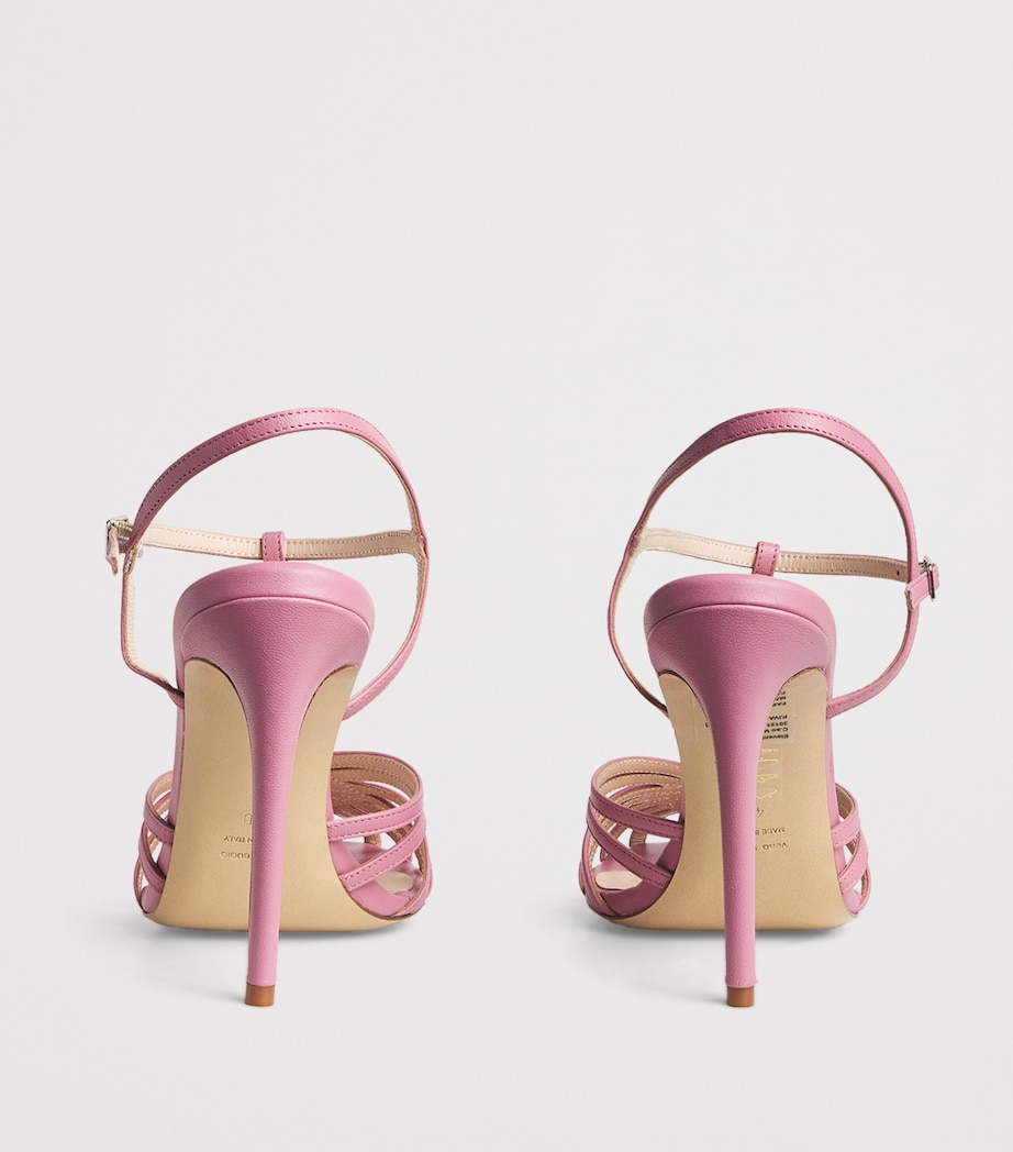 Eleventy Leather Heeled Sandals 120 Antico Image 4
