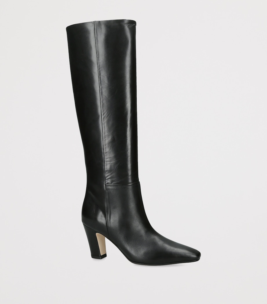aeyde Leather Silva Knee-High Boots 75 Black Image 2