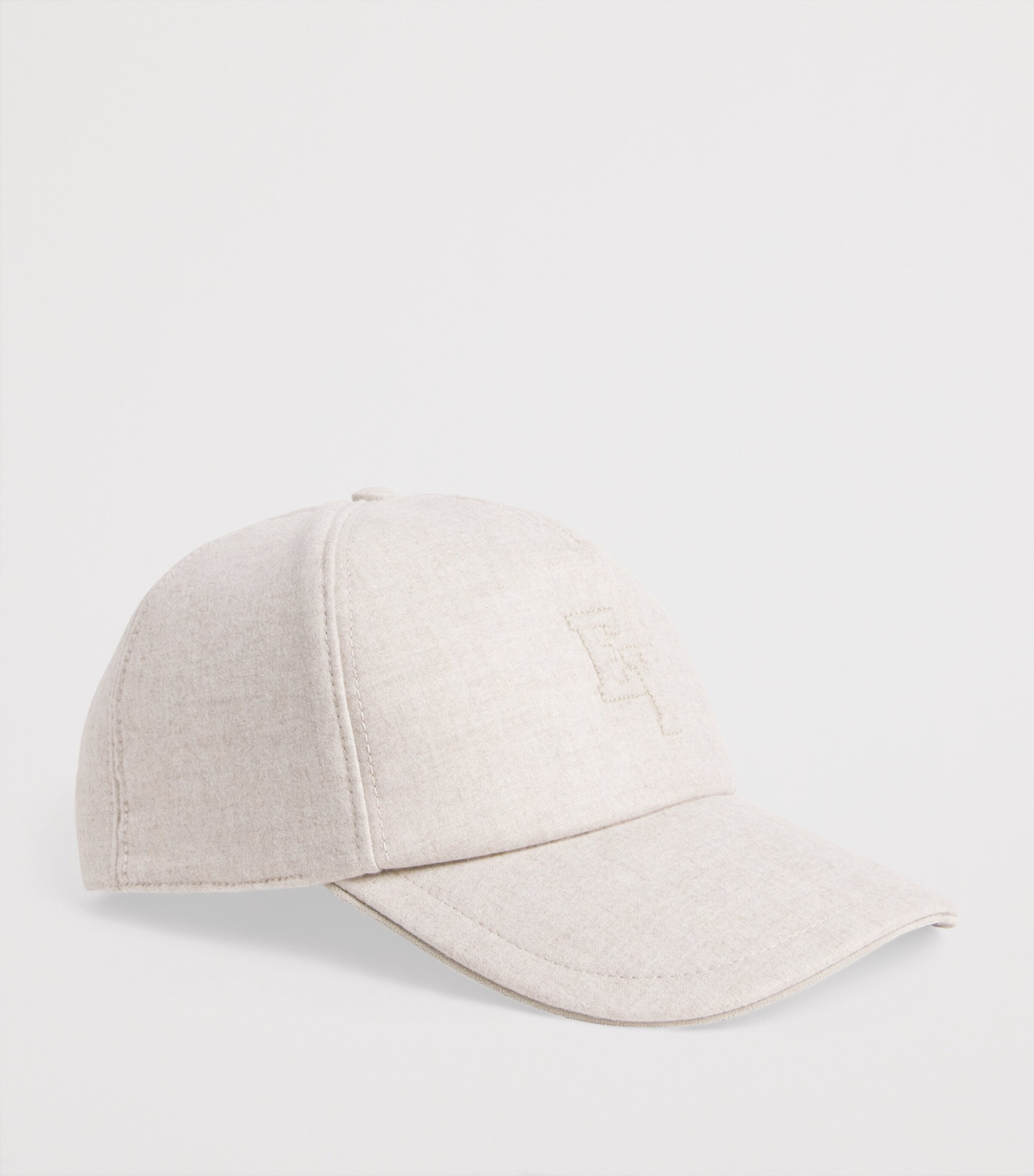 Eleventy Wool-Cashmere-Silk Capello Baseball Cap Sabbia E Tortora Image 2