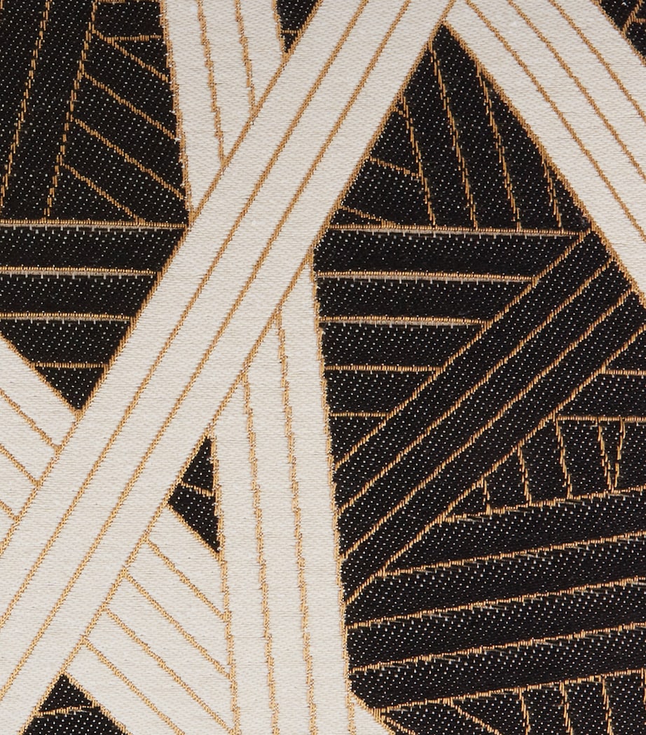 Nastri Cushion (30cm x 60cm) 601-BLK/WHT Image 2