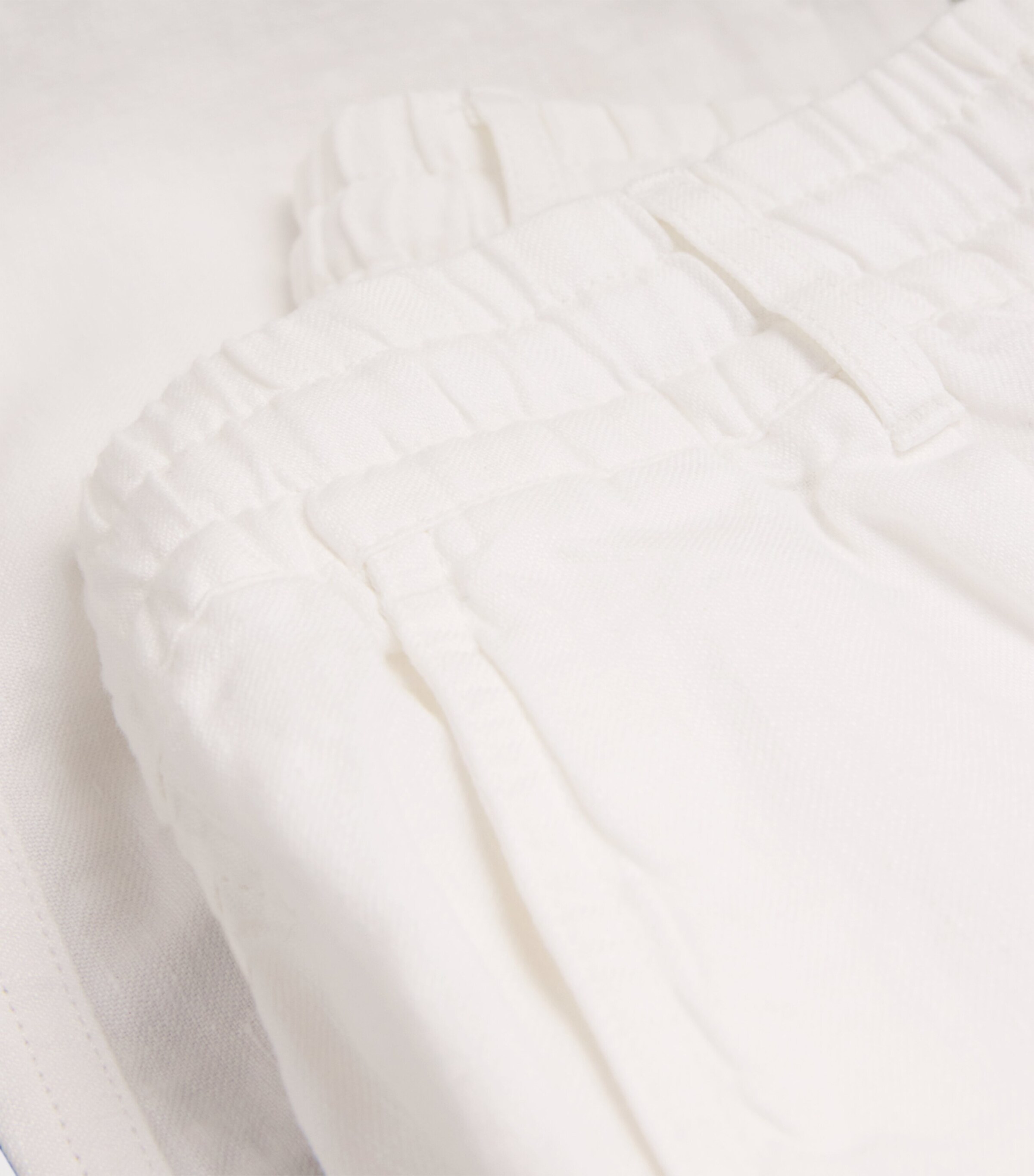 Polo Ralph Lauren Mens Linen Drawstring Prepster Trousers Ceramic White Image 6