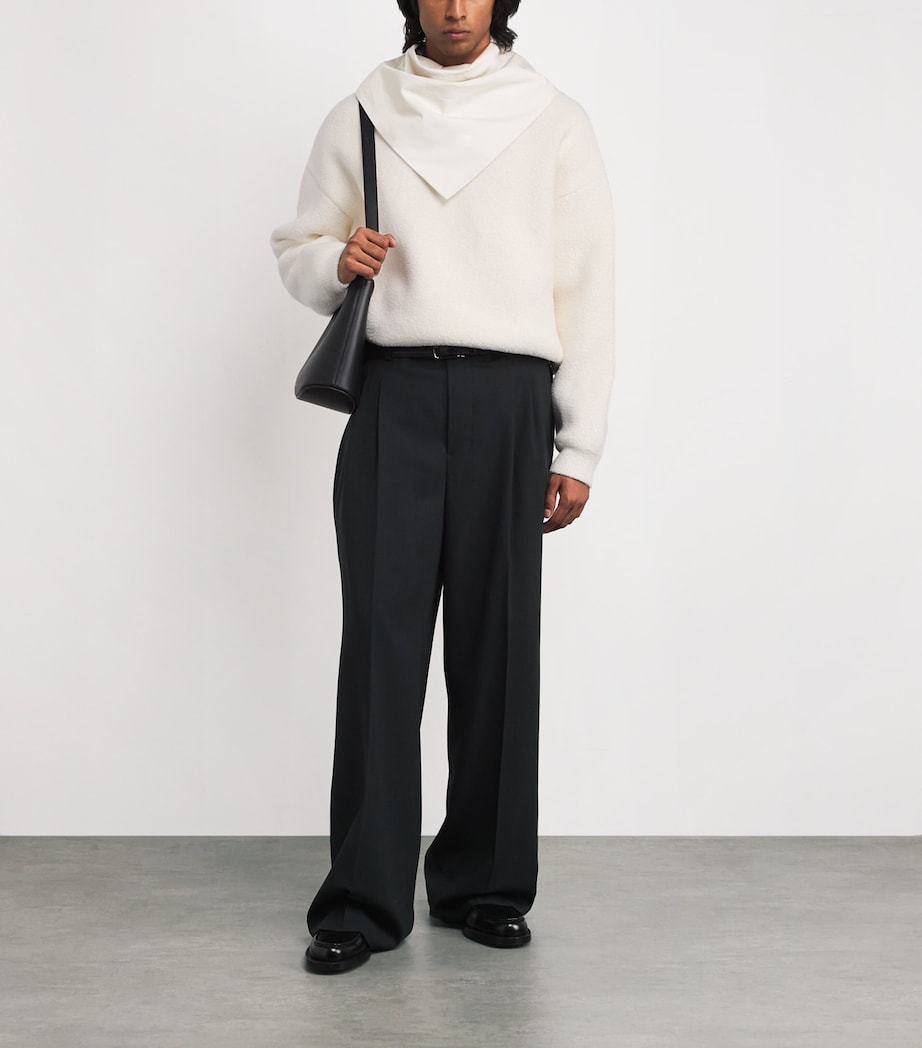 Cotton-Blend Sweater 100-WHITE Image 2