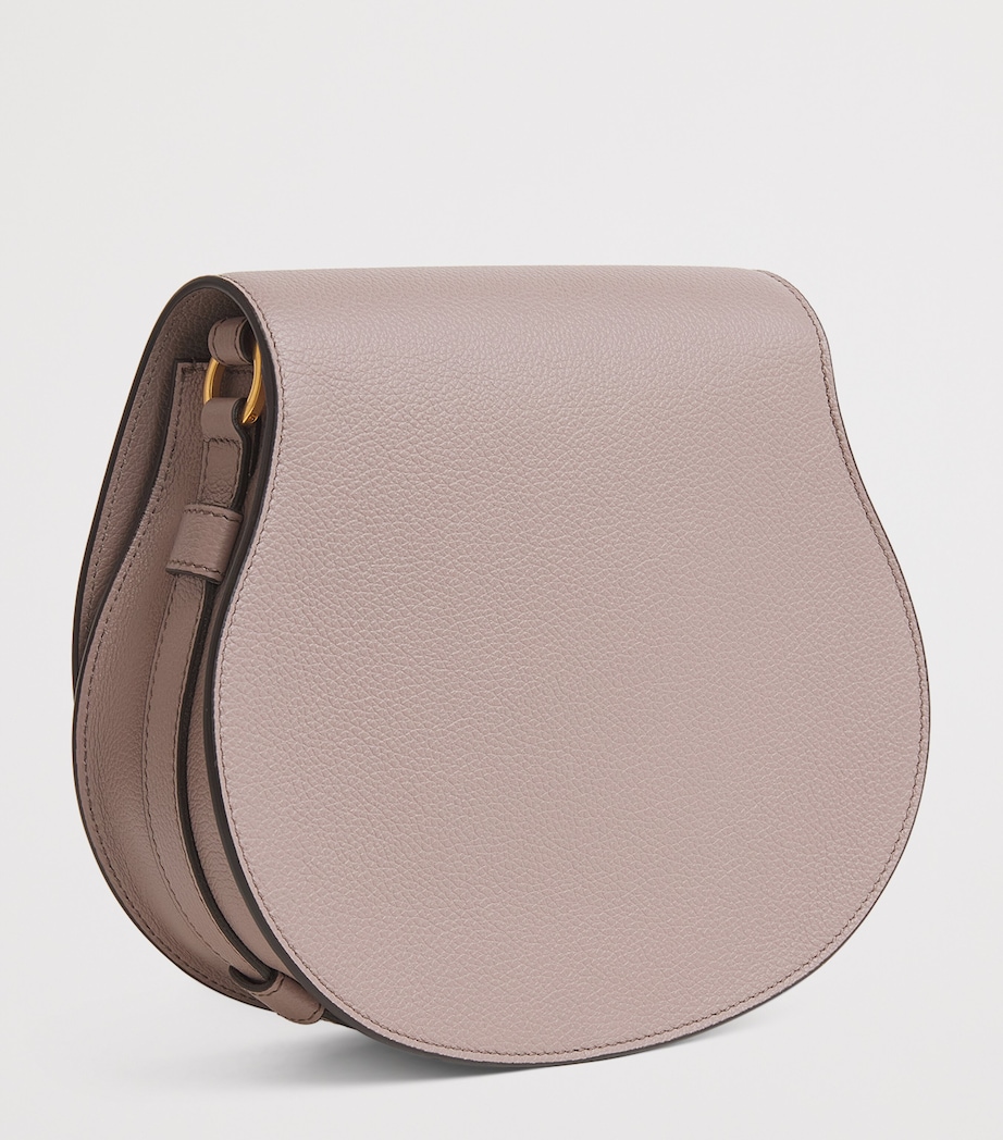 Leather Marcie Saddle Bag TWILIGHT PURPLE Image 3