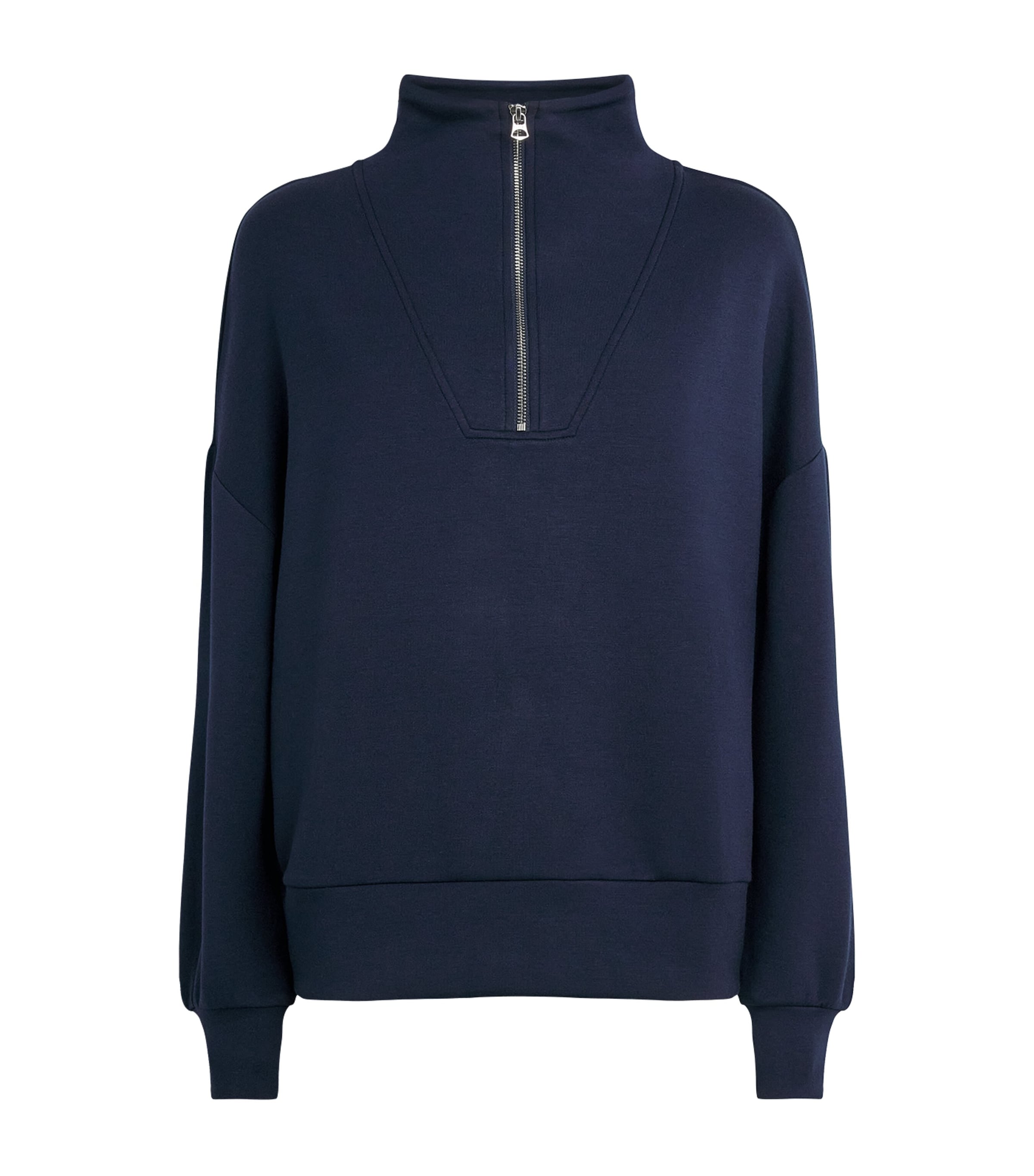 Varley Womens DoubleSoft Hawley Half-Zip Sweatshirt Navy Image 1