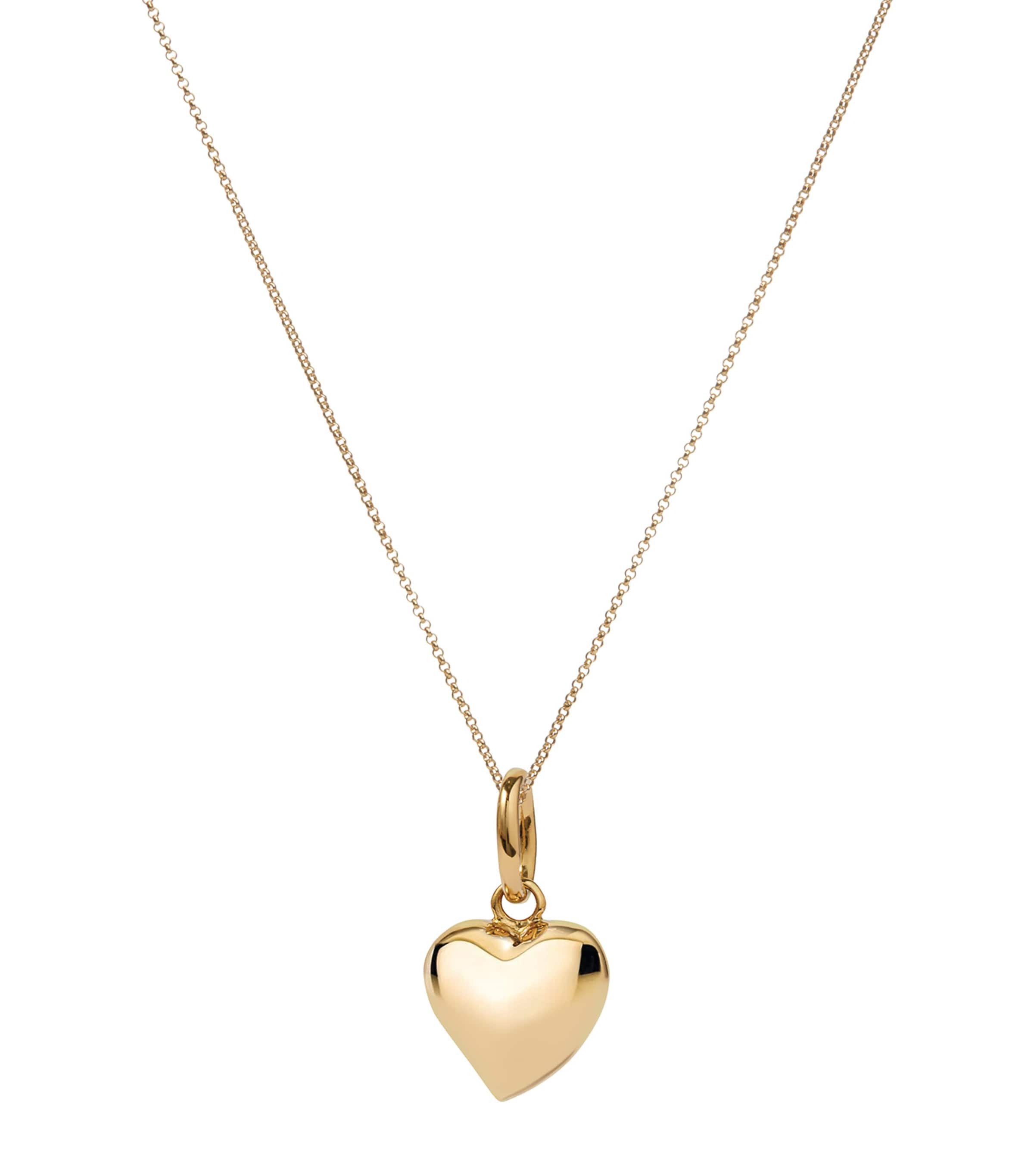 Yellow Gold Heart Charm YELLOW GOLD Image 2