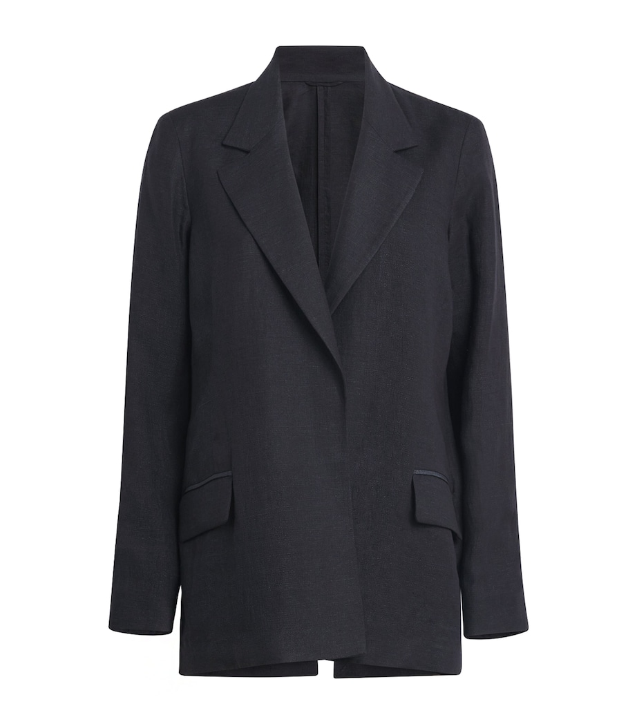 Linen Soft Blazer NERO Image 1