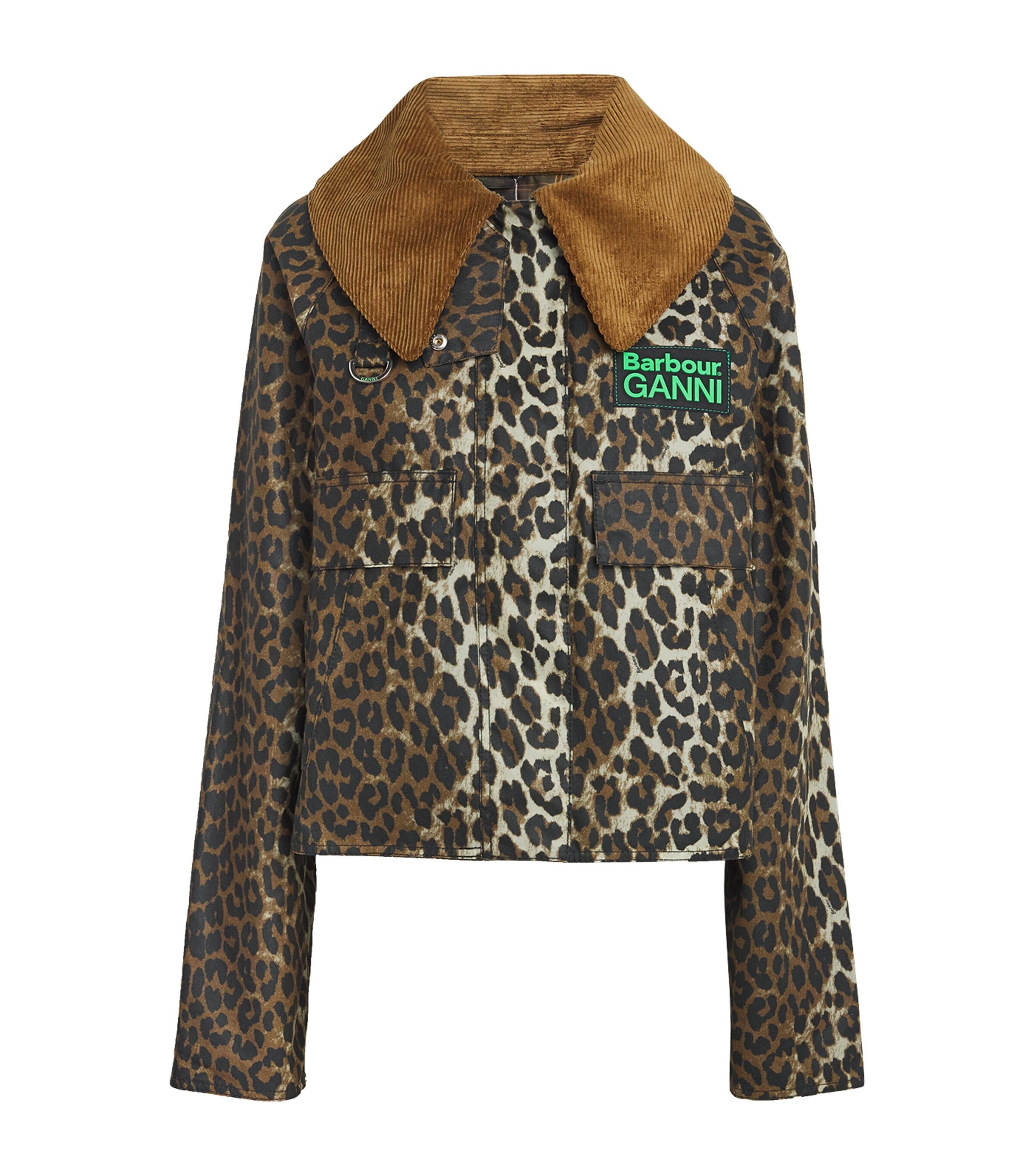 Barbour x GANNI Leopard Print Waxed Jacket | Harrods US Barbour x GANNI Leopard Print Waxed Jacket | Harrods US