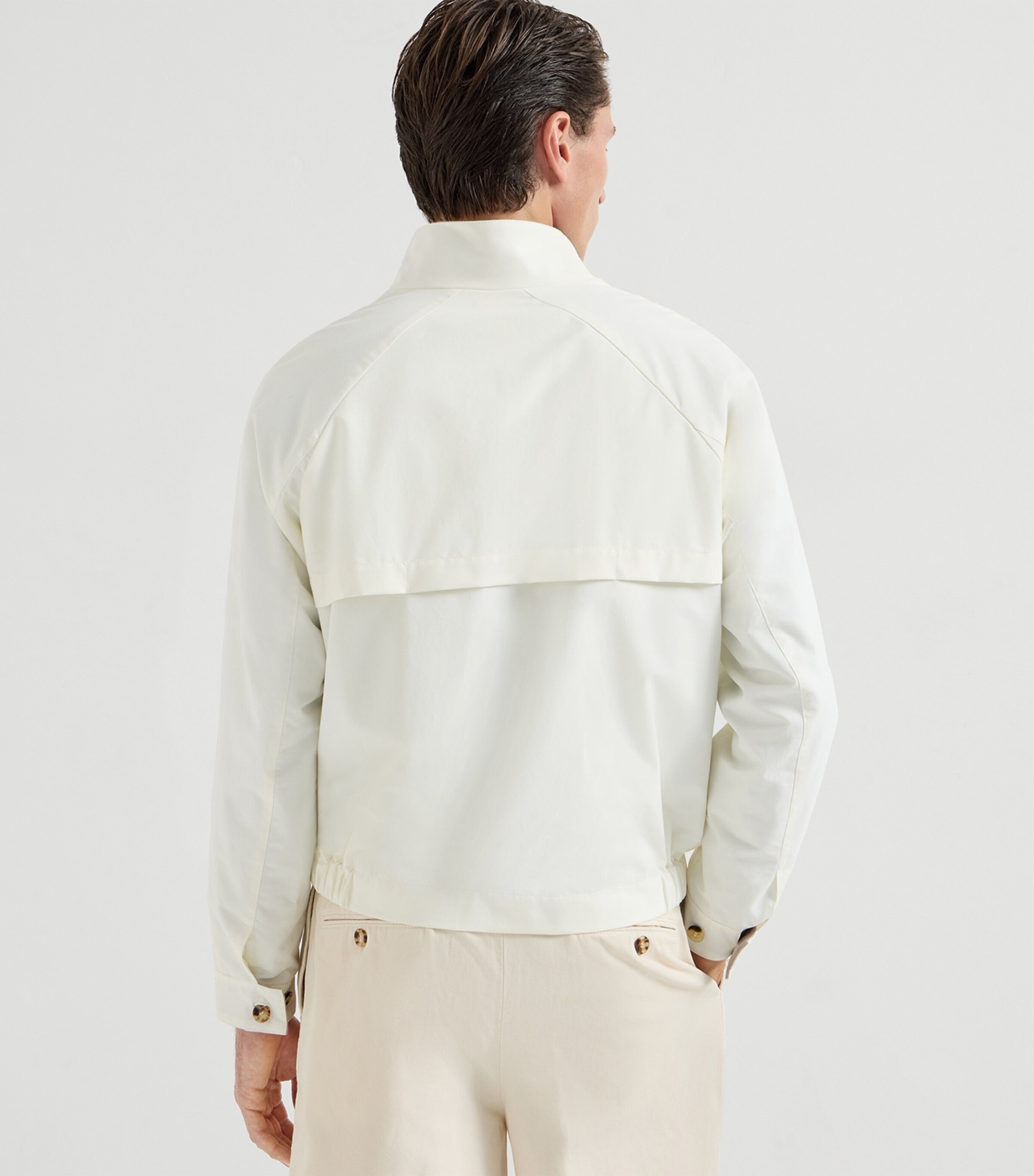 Brunello Cucinelli Mens Cotton-Blend Water-Resistant Jacket Image 3