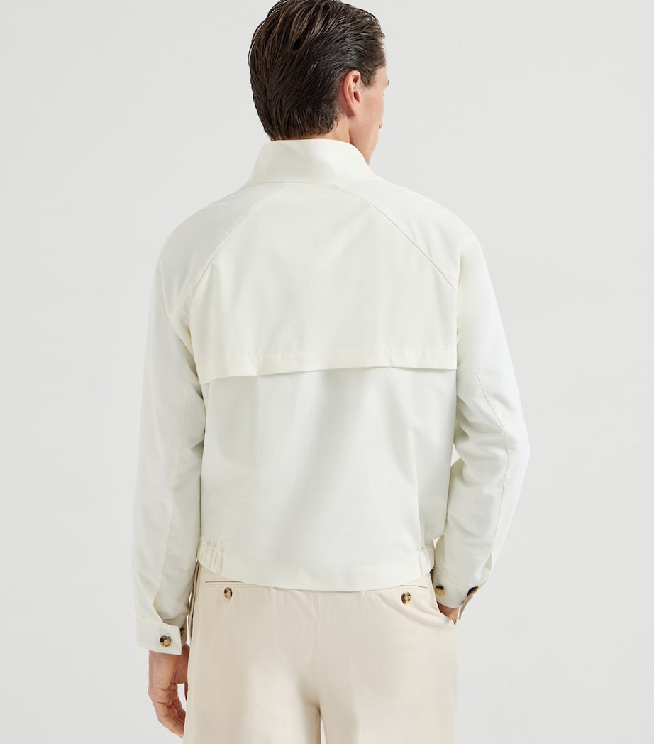 Brunello Cucinelli Mens Cotton-Blend Water-Resistant Jacket Image 3
