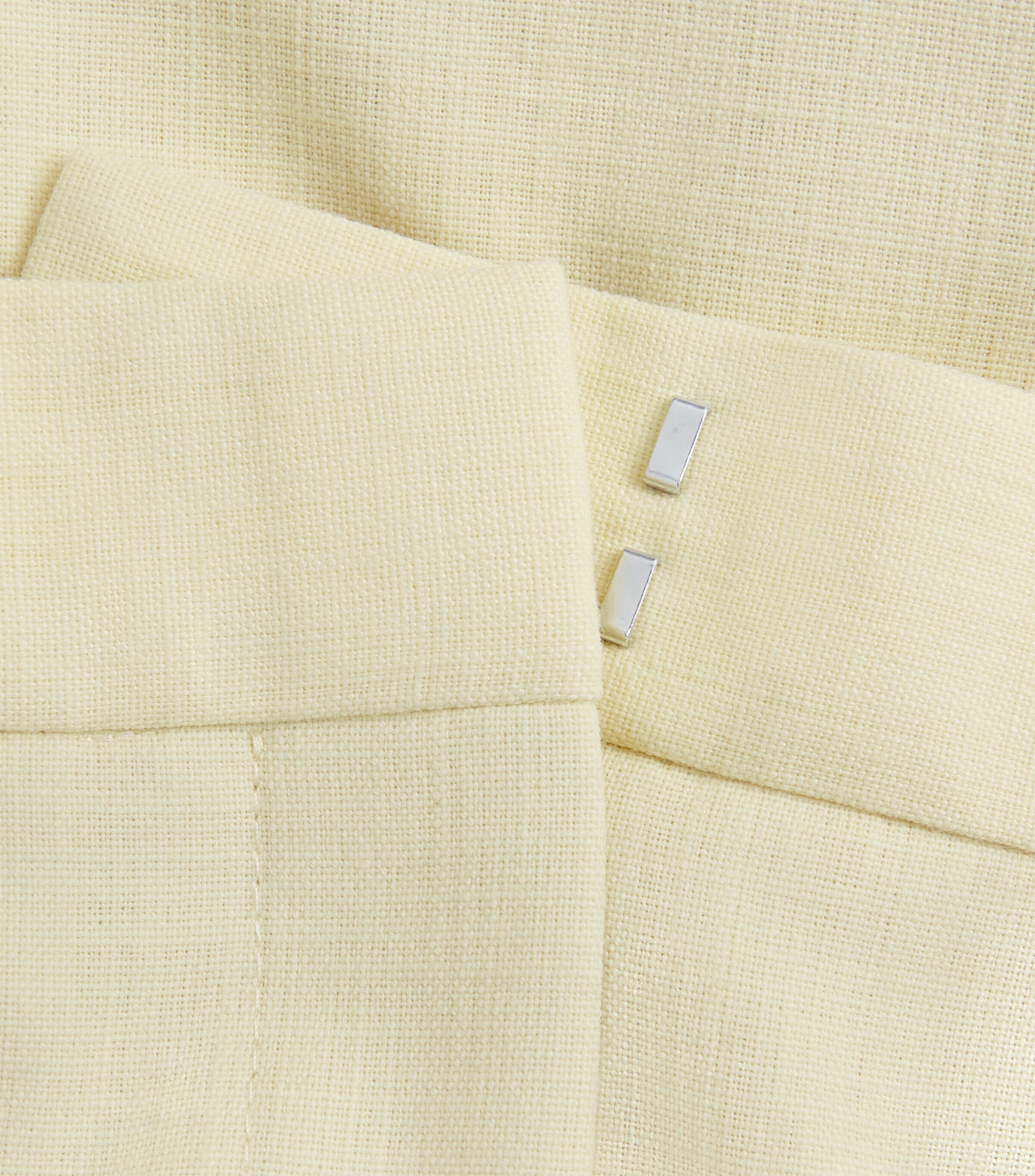 ME+EM Womens Pleated Wide-Leg Trousers Dusted Lemon Yellow Image 6