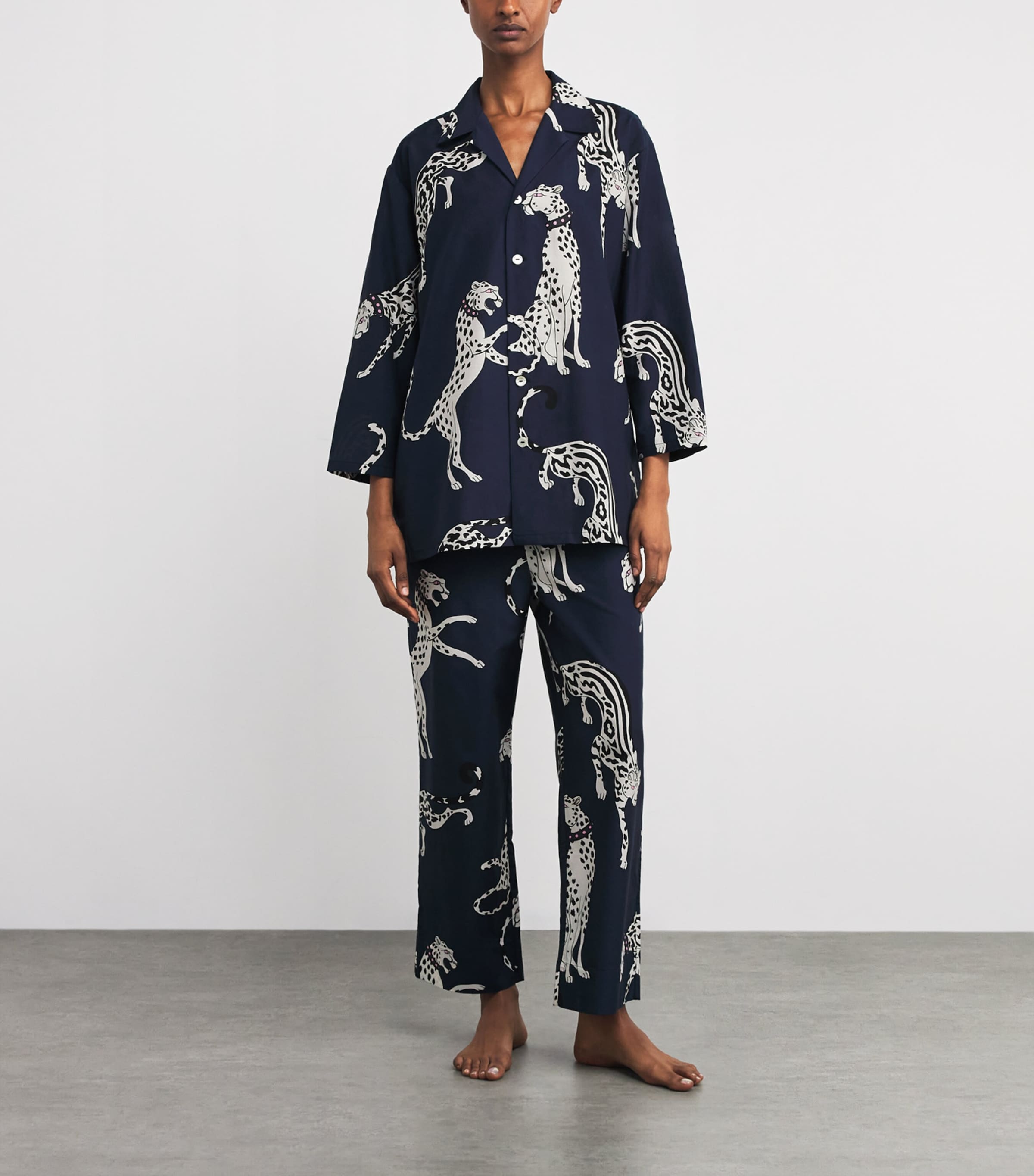 Cotton-Silk Cheetah Casablanca Pyjama Set ZIEGFELD Image 2