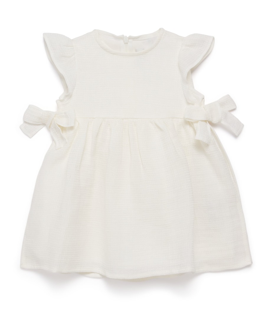 Linen Button-Up Dress (6-36 Months) 100 MILK Image 1