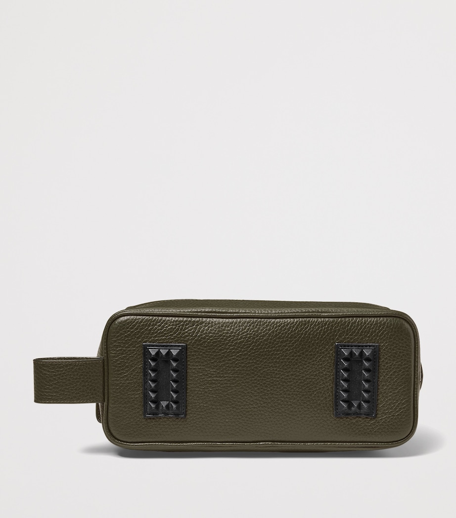 Aspinal Of London Leather Wash Bag Evergreen Image 4