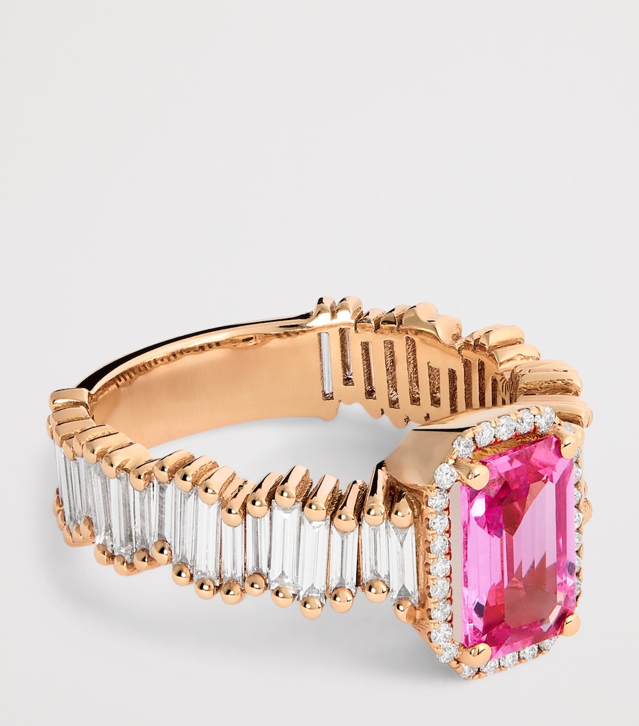 Suzanne Kalan Rose Gold, Sapphire and Diamond One of a Kind Ring Rg/ps Image 4