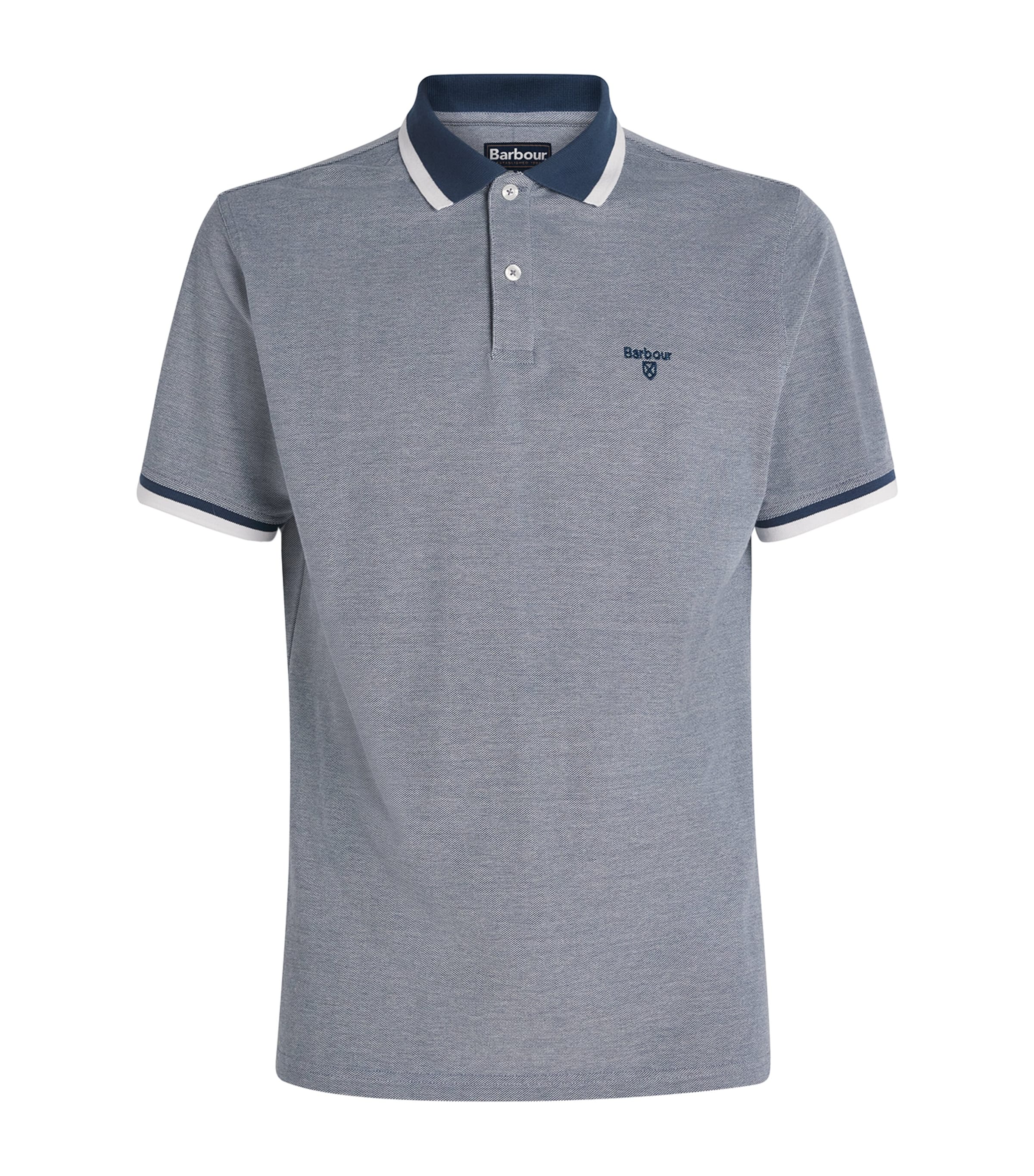 Barbour Cotton Barnard Polo Shirt In Blue