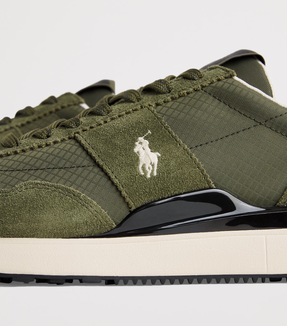 Polo Ralph Lauren Suede-Blend Train 89 Sneakers Tonal Olive Image 7