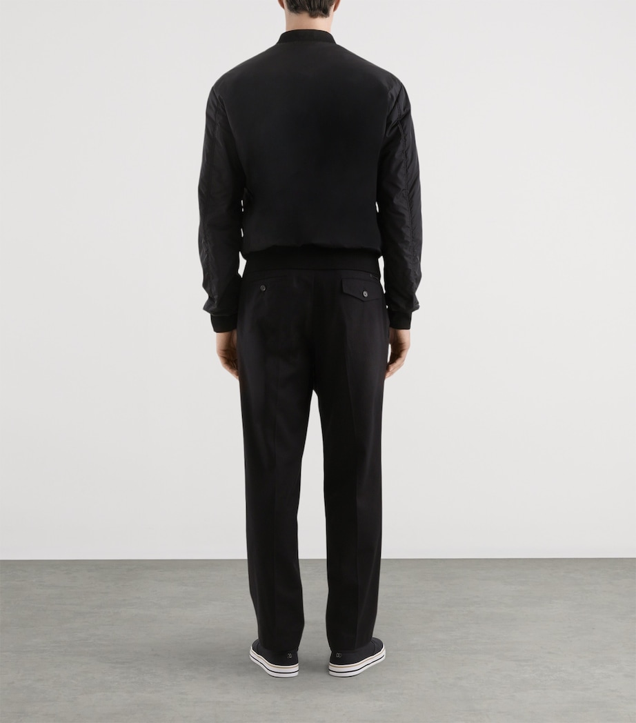 Cotton Embroidered Logo T-Shirt N0000-BLACK Image 5