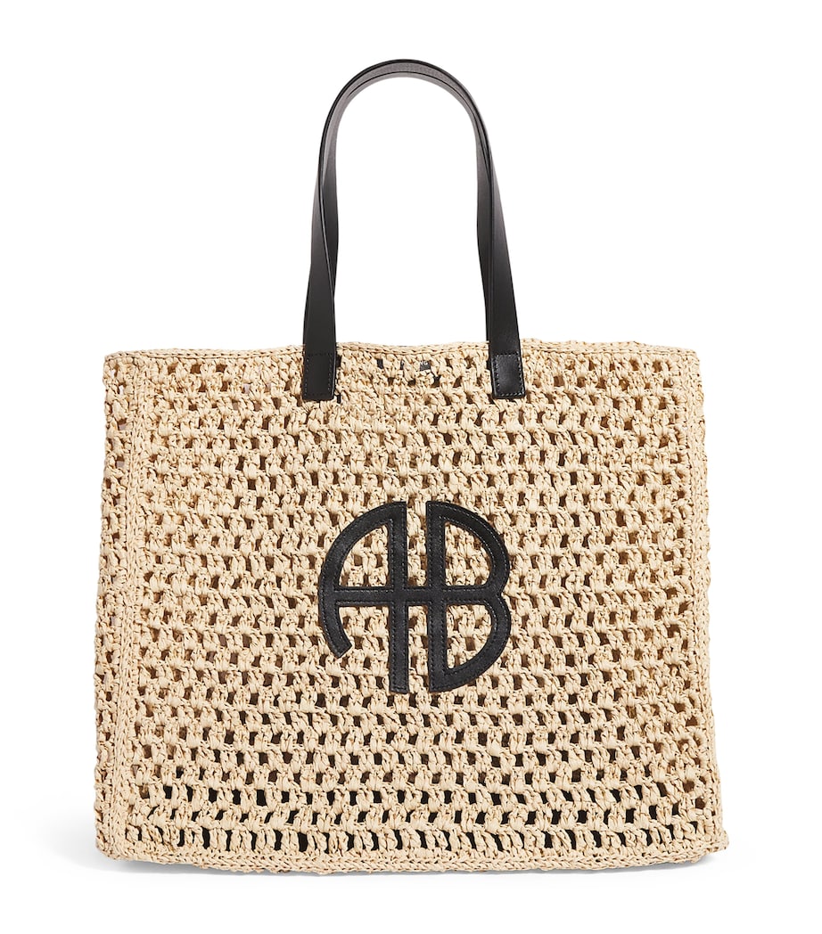 Large Raffia Rio Tote Bag SAND Image 1