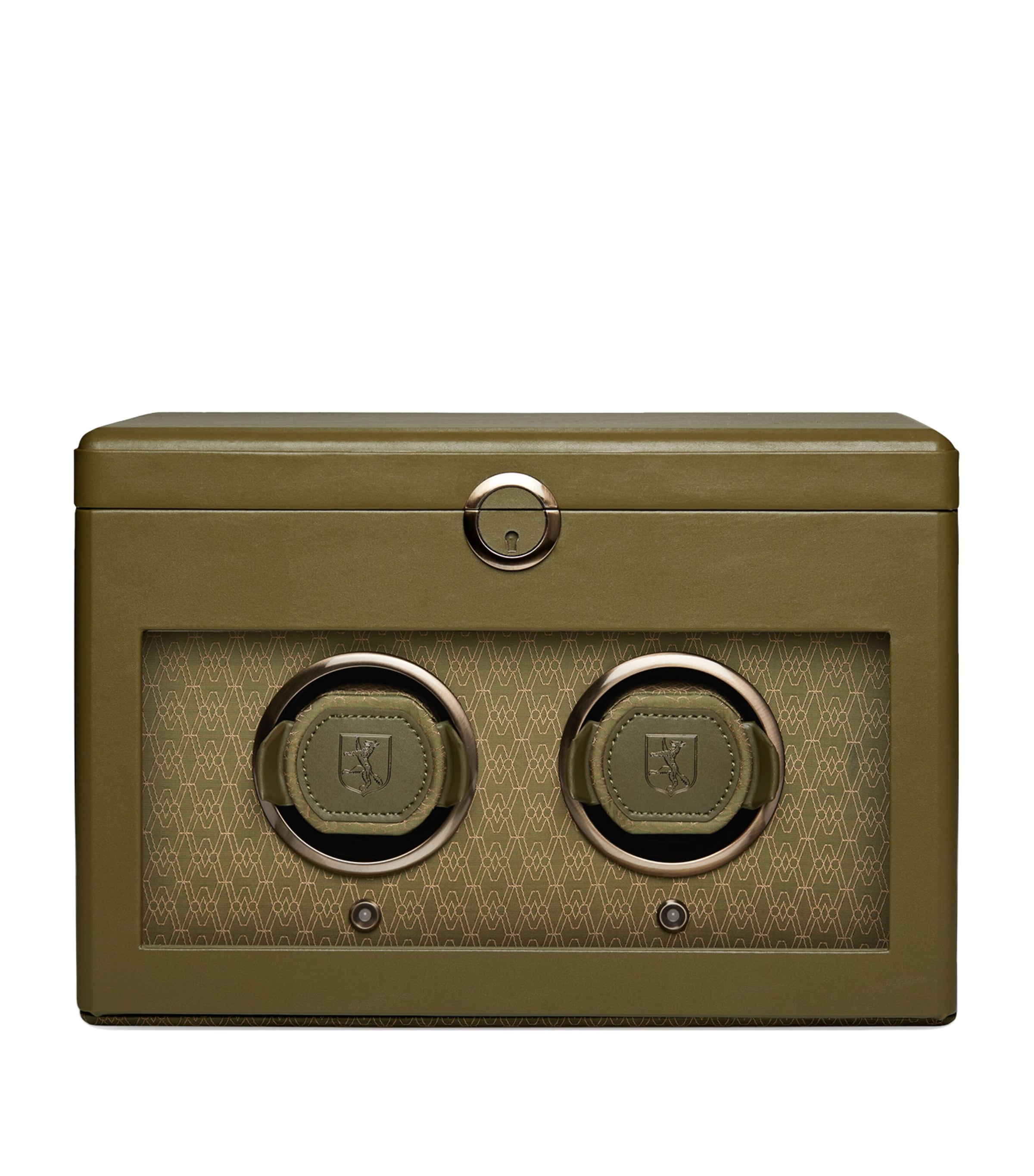 Wolf Earth Double Watch Winder In Green