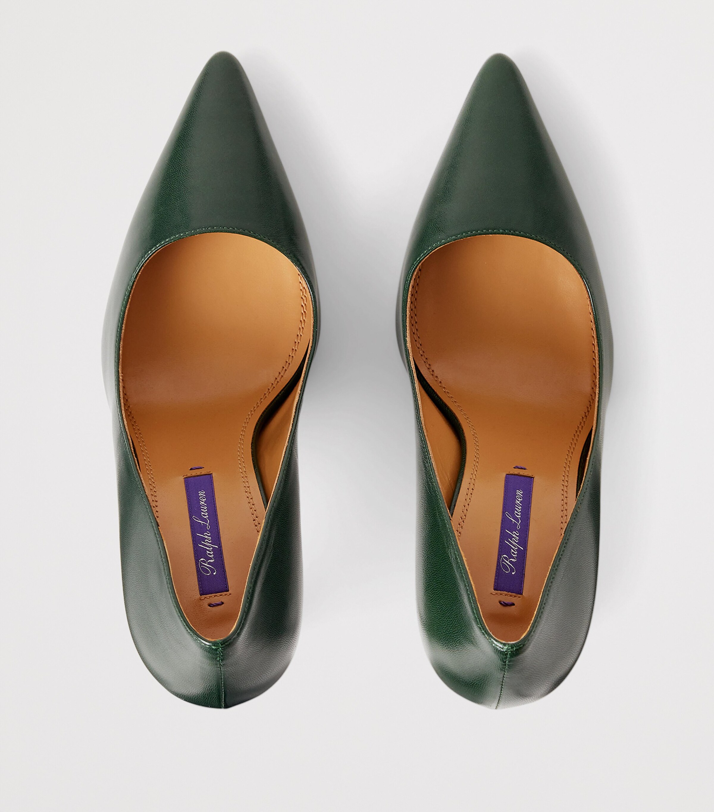 Goatskin Tenney Pumps 95 DARK RACING GREEN Image 3