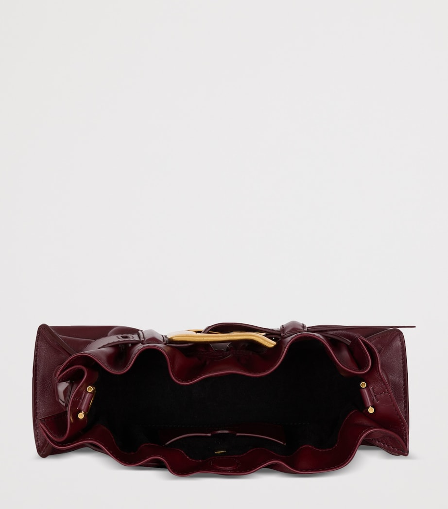 Mini Leather Anthem Shoulder Bag 3AR AUBERGINE Image 4