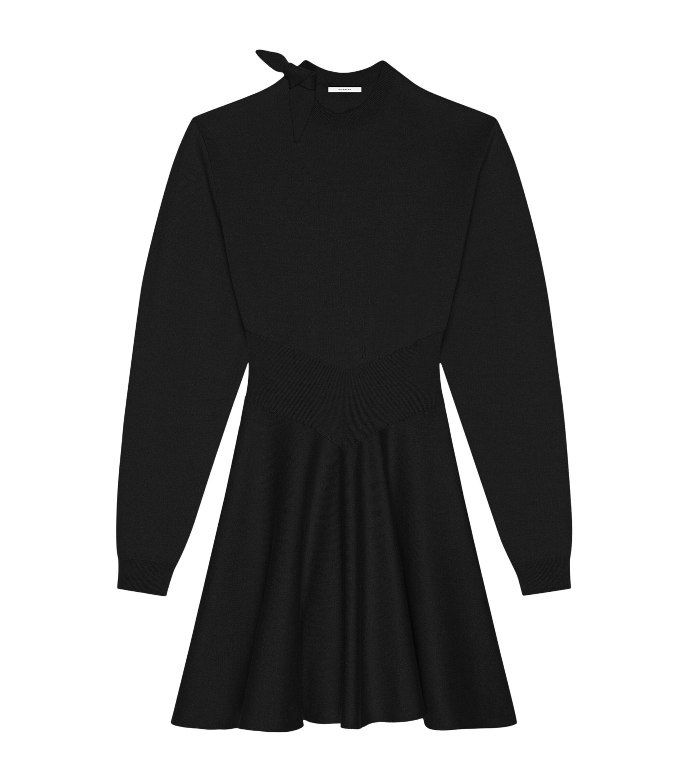 Givenchy Womens Wool-Cotton Mini Sweater Dress Black Image 1