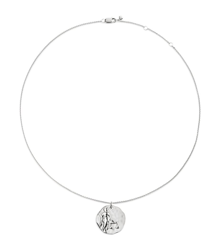 Monica Vinader Sterling Silver Libra Zodiac Necklace Sterling Silver Image 1