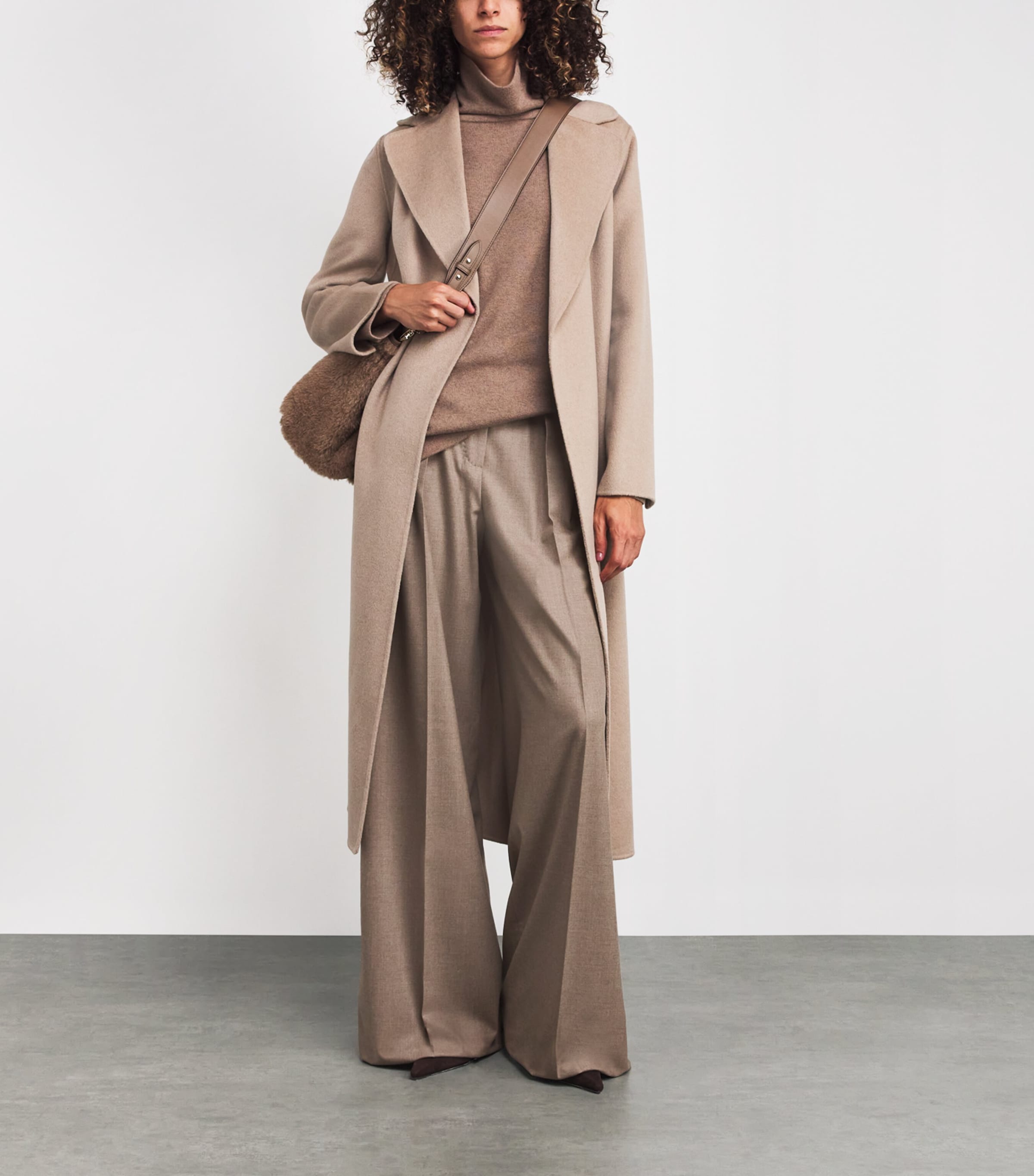 Stretch-Cashmere Wide-Leg Trousers TURTLEDOVE Image 2