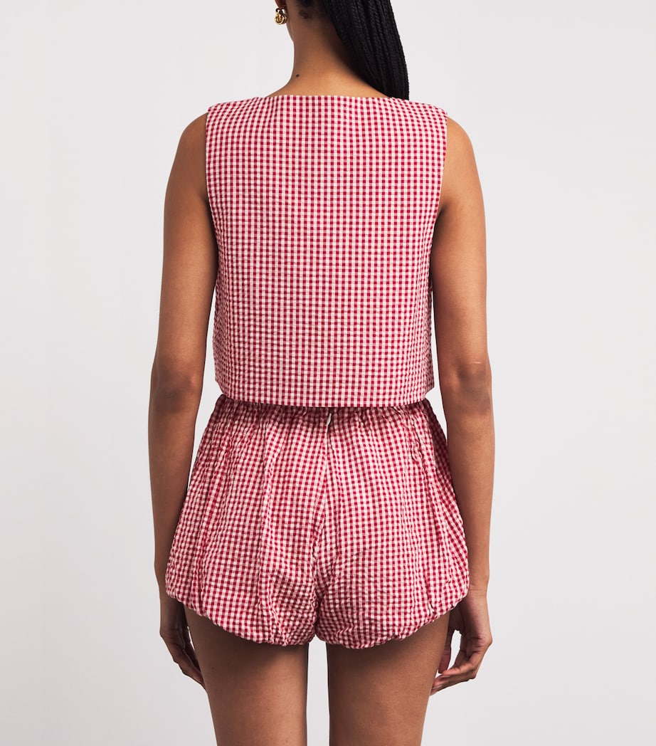 Gingham Rio Top RED GINGHAM Image 4