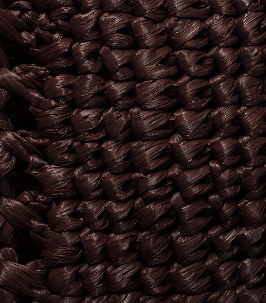 Raffia-Effect Woven Tote Bag F0966 Image 5