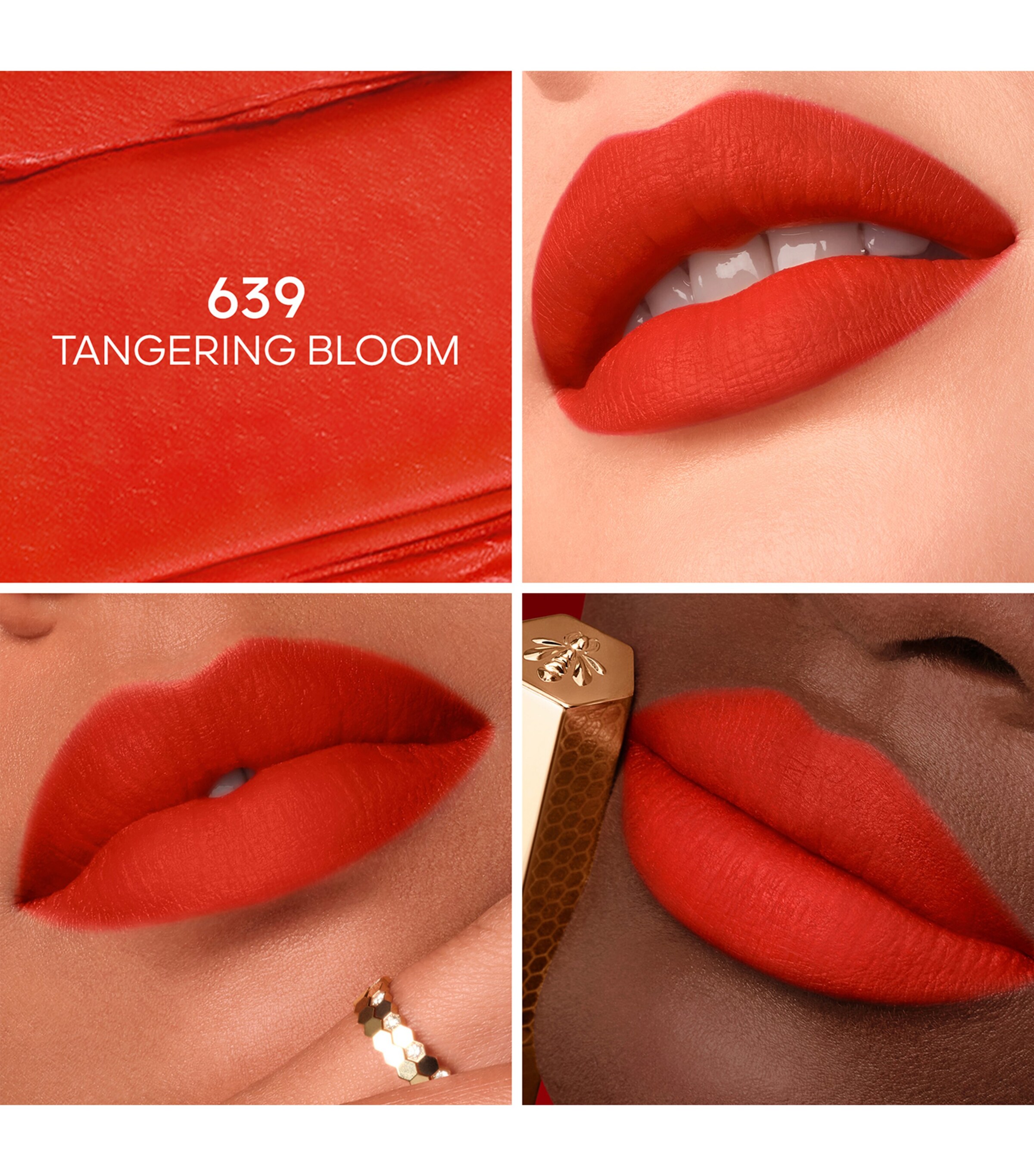 Guerlain KissKiss Honey-Infused Intense Lipstick Tangerine Bloom Image 2