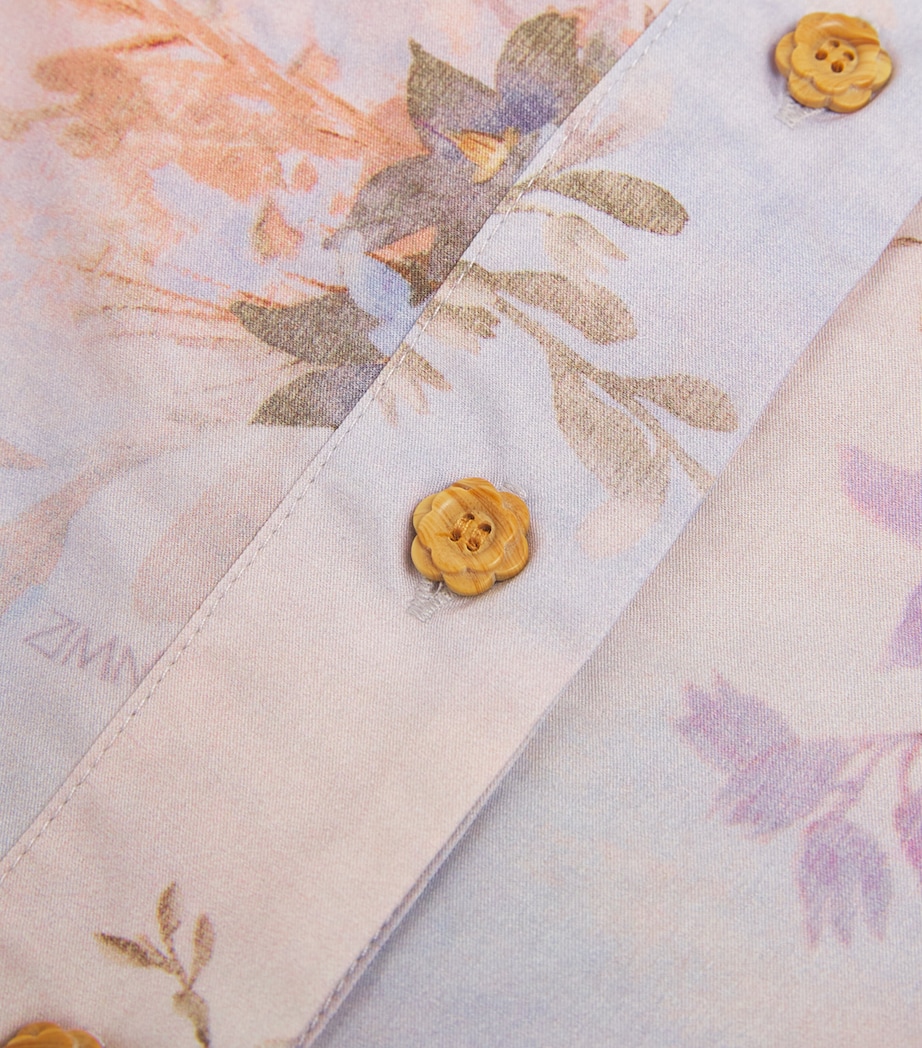 Cotton Poplin Cascadian Shirt (2-12 Years) BLUE FLORAL Image 4