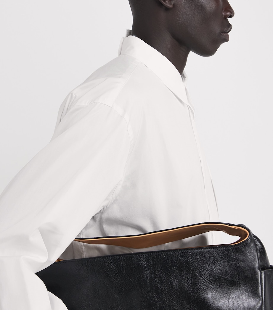 Cotton Panel-Overlay Shirt WHITE Image 7