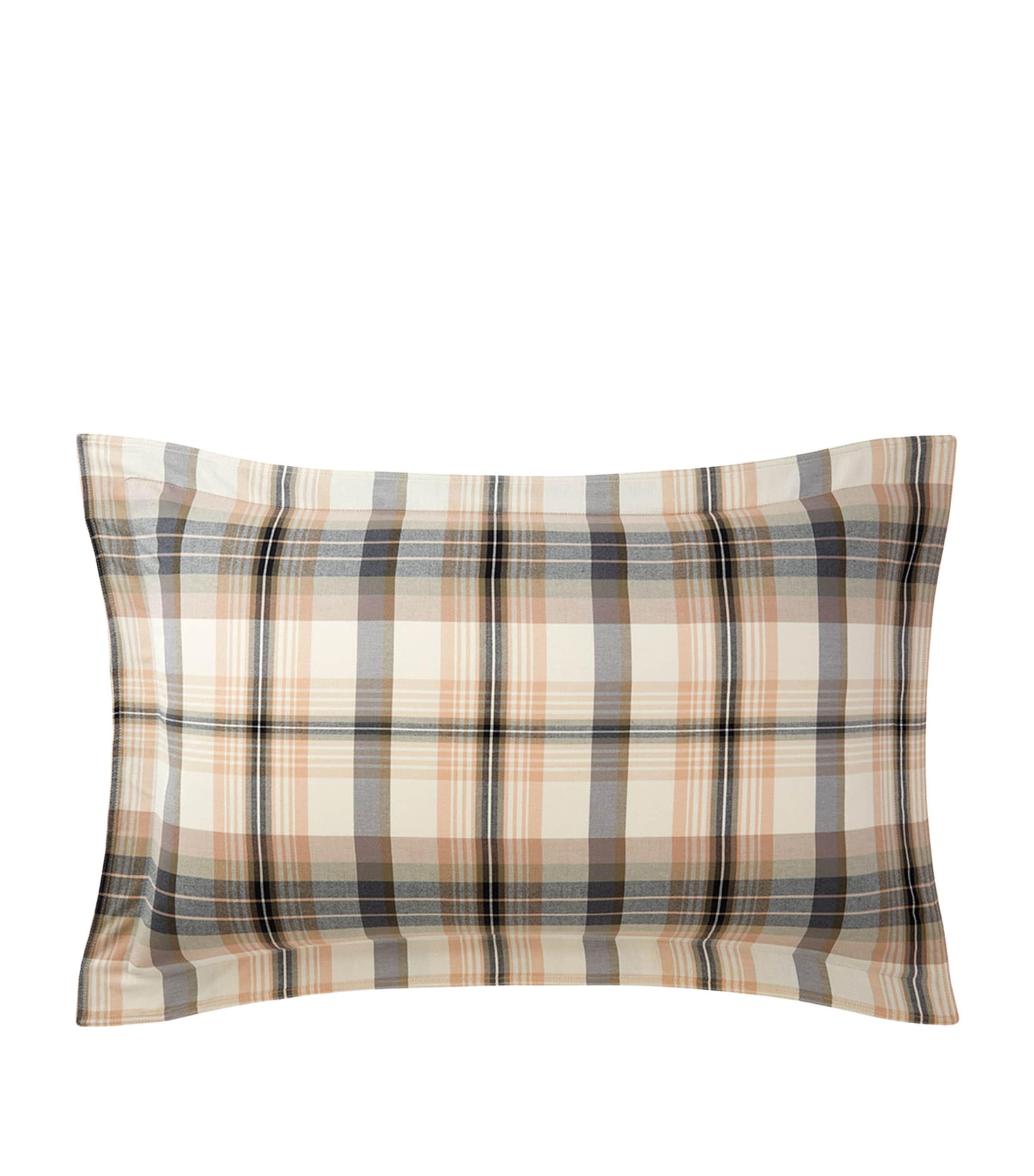 Adelina Standard Oxford Pillowcase (50cm x 75cm) OATMEAL Image 1